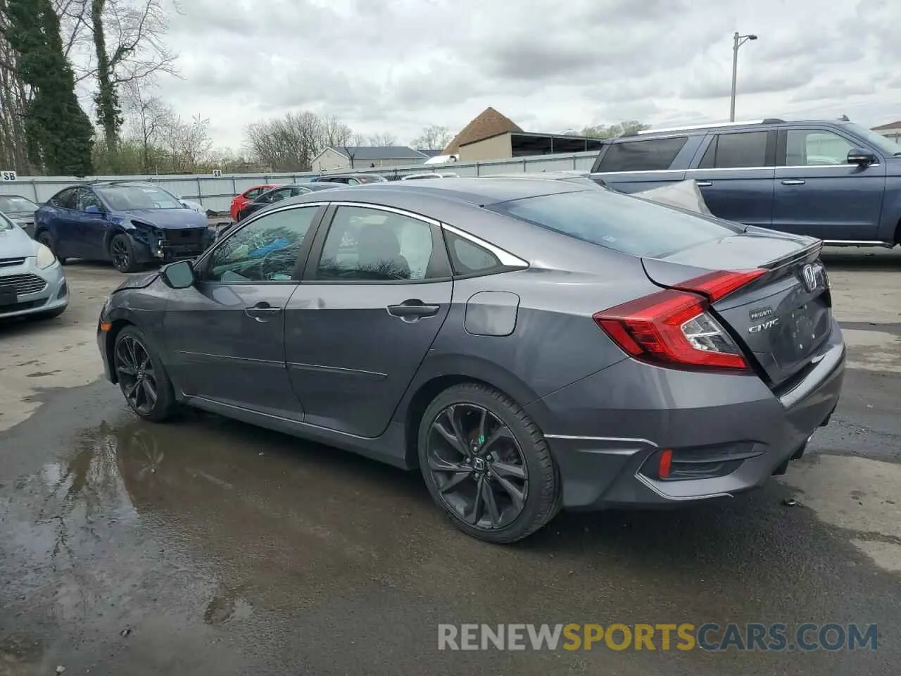2 fotografías del automóvil dañado 2HGFC2E80LH517067 HONDA CIVIC 2020
