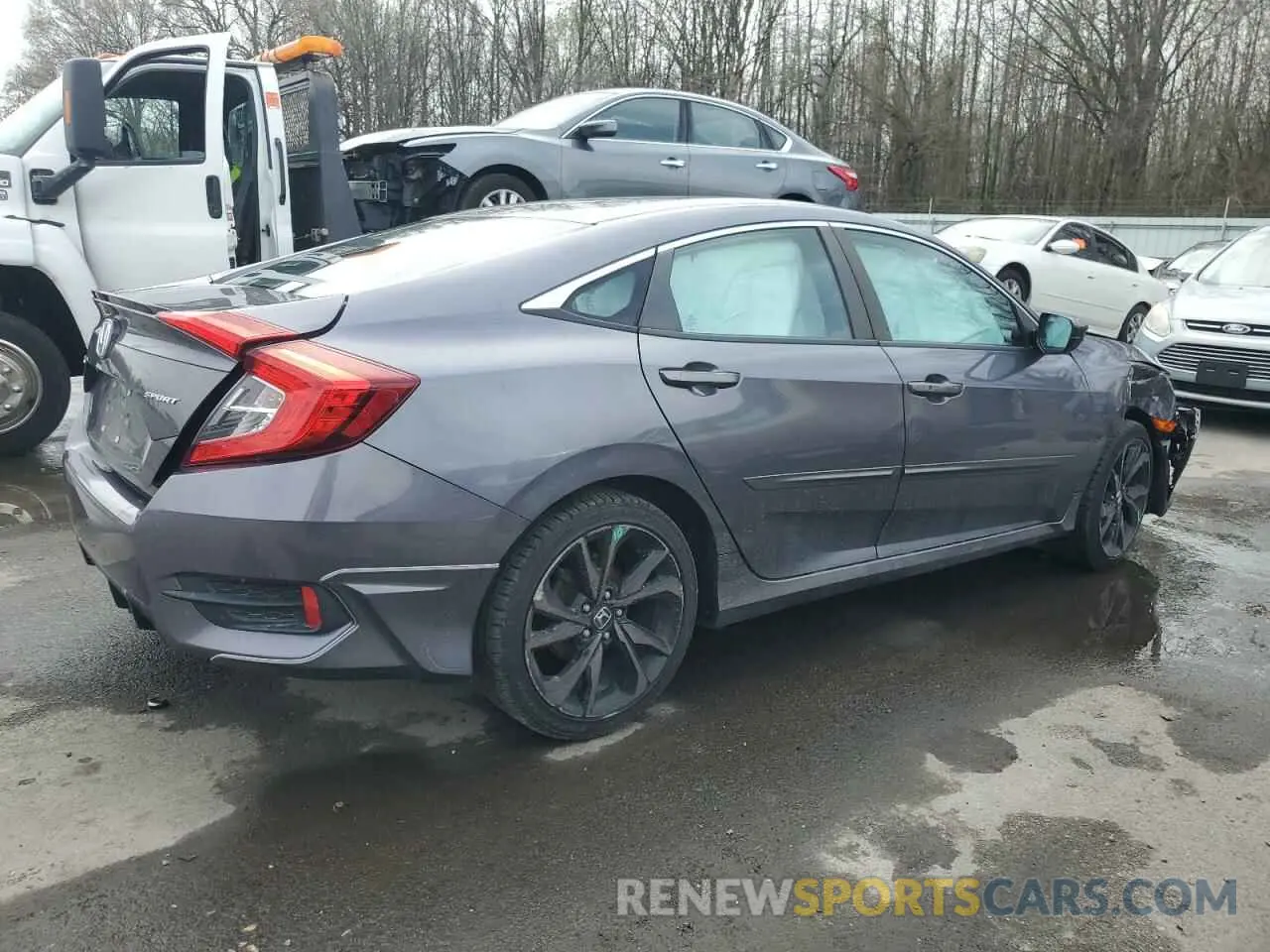 3 fotografías del automóvil dañado 2HGFC2E80LH517067 HONDA CIVIC 2020