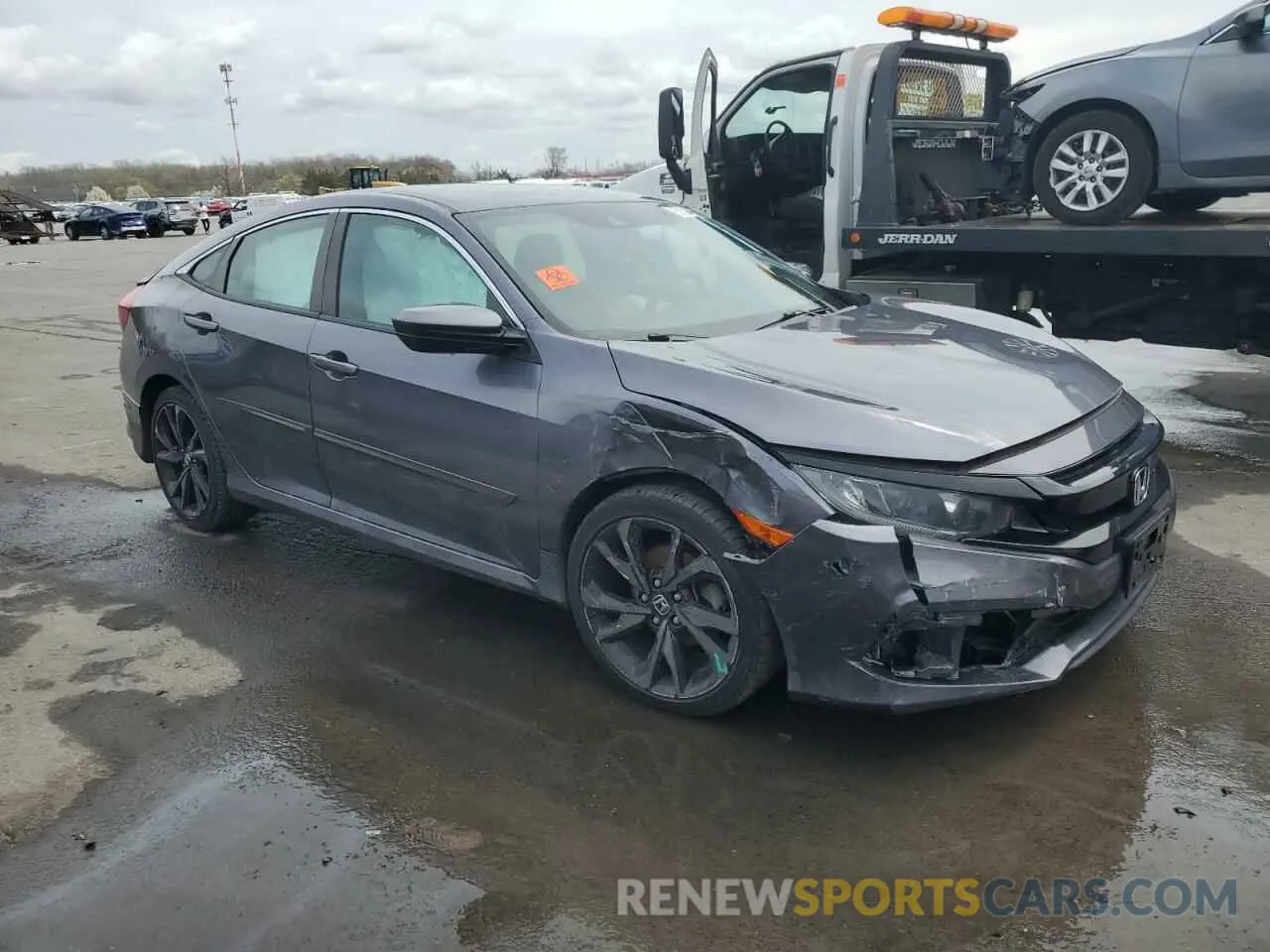 4 fotografías del automóvil dañado 2HGFC2E80LH517067 HONDA CIVIC 2020