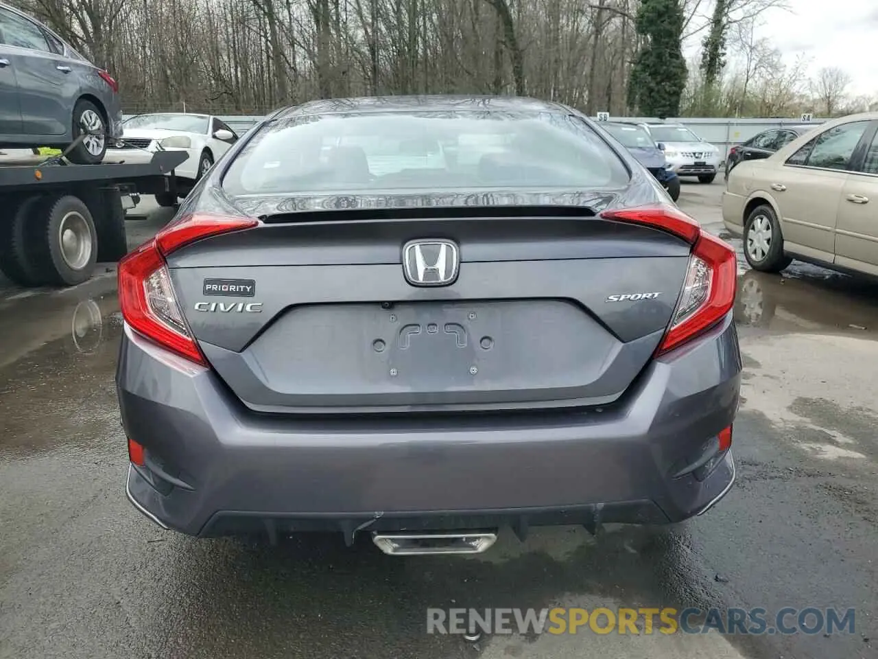 6 fotografías del automóvil dañado 2HGFC2E80LH517067 HONDA CIVIC 2020