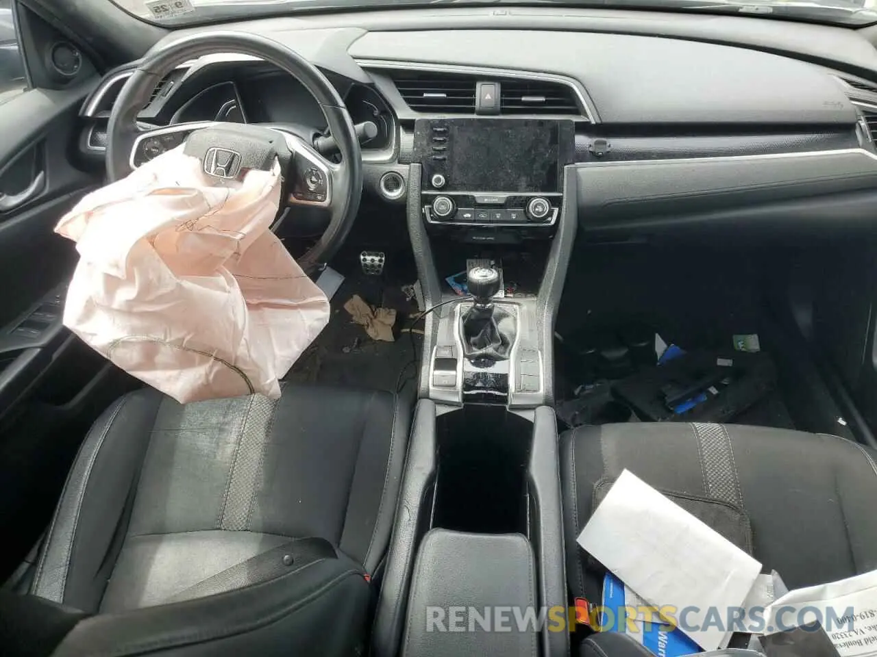 8 fotografías del automóvil dañado 2HGFC2E80LH517067 HONDA CIVIC 2020