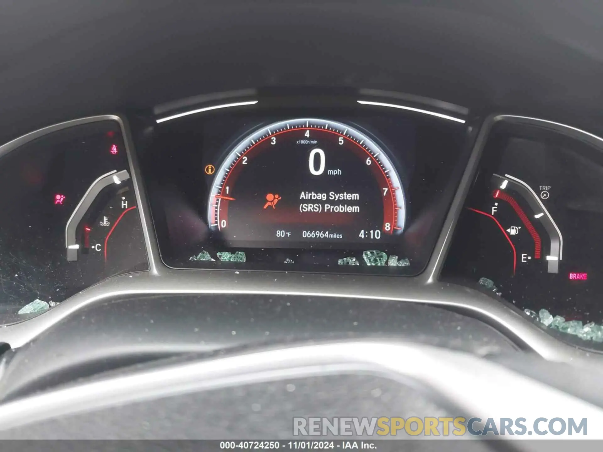 7 fotografías del automóvil dañado 2HGFC2E80LH542180 HONDA CIVIC 2020