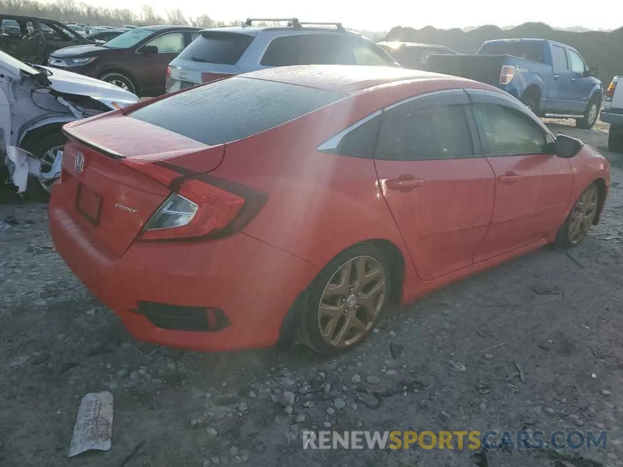 3 fotografías del automóvil dañado 2HGFC2E80LH574174 HONDA CIVIC 2020