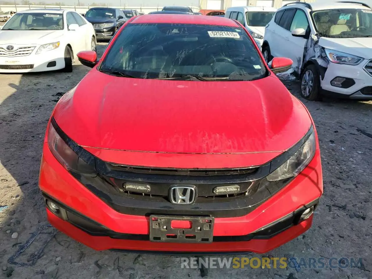 5 fotografías del automóvil dañado 2HGFC2E80LH574174 HONDA CIVIC 2020