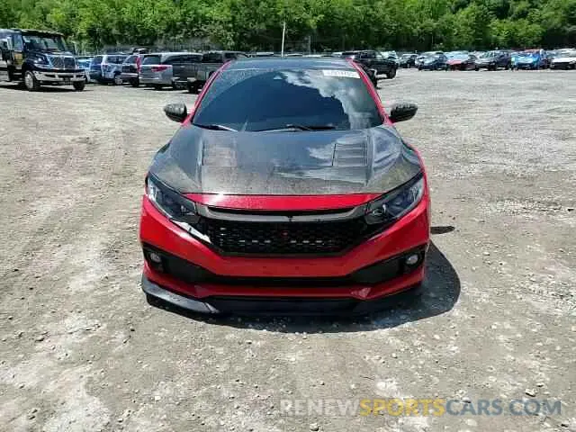 13 fotografías del automóvil dañado 2HGFC2E81LH574183 HONDA CIVIC 2020