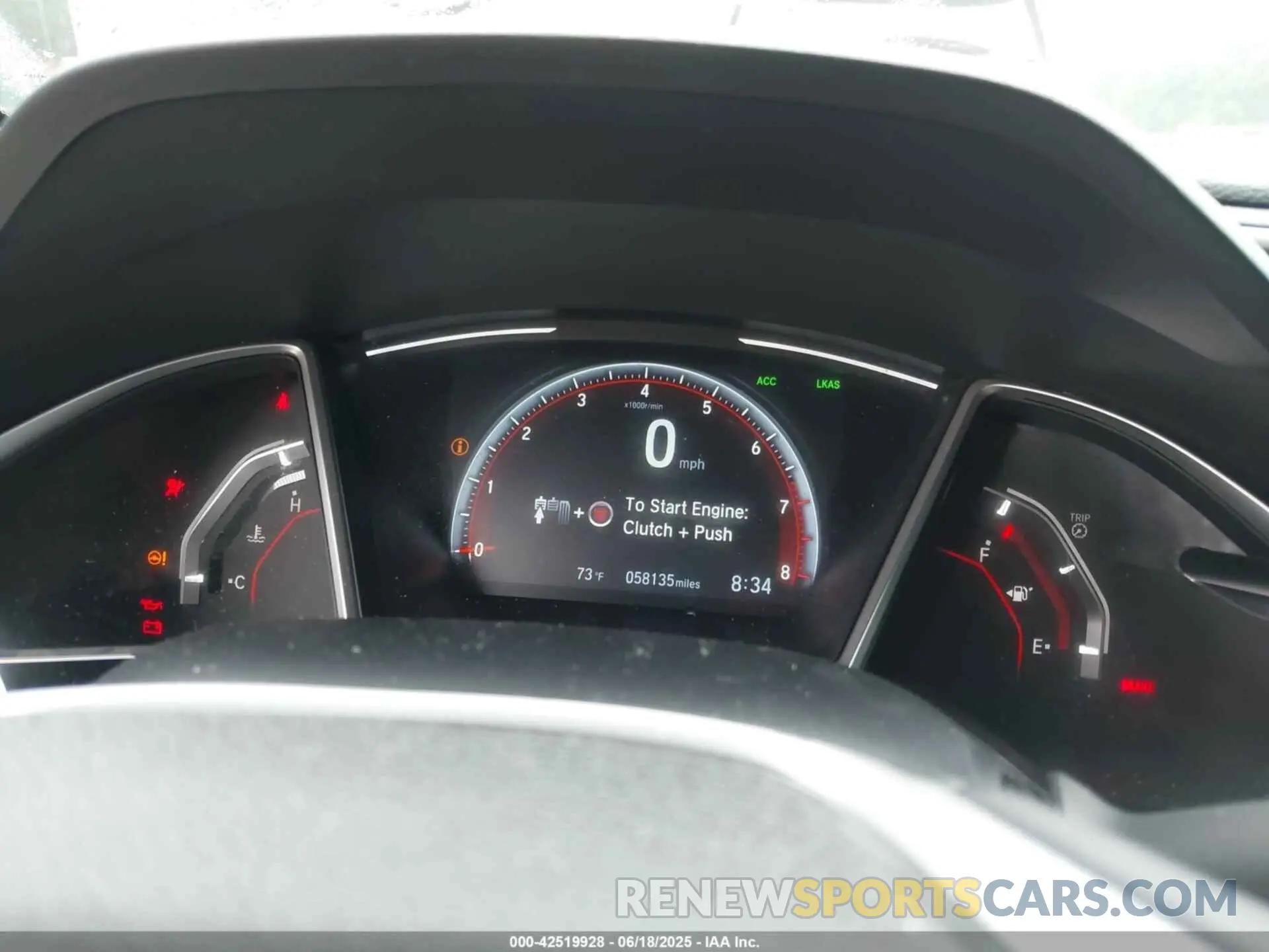 7 fotografías del automóvil dañado 2HGFC2E84LH535961 HONDA CIVIC 2020