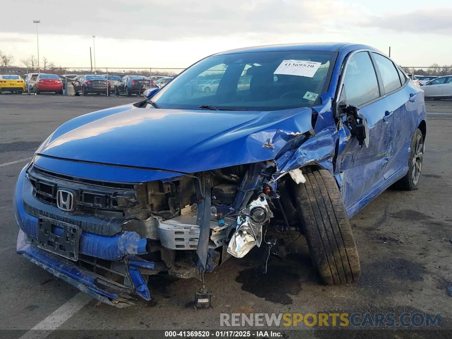 2 fotografías del automóvil dañado 2HGFC2E89LH503703 HONDA CIVIC 2020