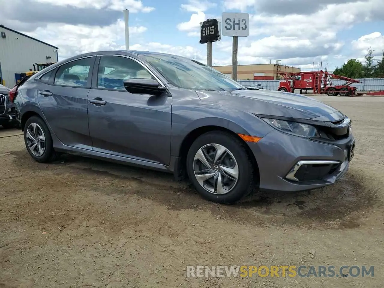 4 fotografías del automóvil dañado 2HGFC2F50LH020444 HONDA CIVIC 2020