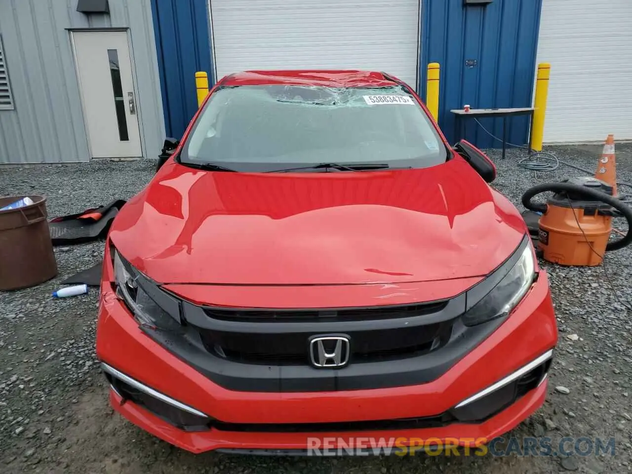 5 fotografías del automóvil dañado 2HGFC2F54LH001959 HONDA CIVIC 2020
