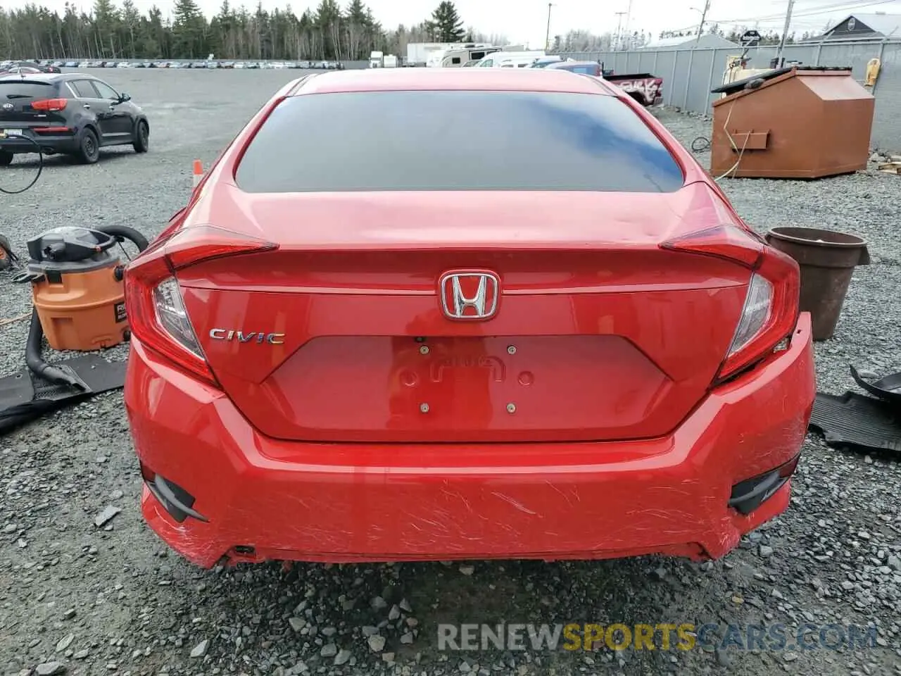 6 fotografías del automóvil dañado 2HGFC2F54LH001959 HONDA CIVIC 2020