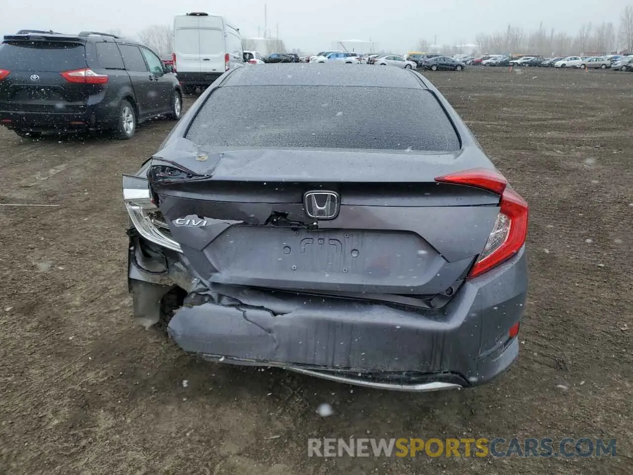 6 fotografías del automóvil dañado 2HGFC2F57LH033224 HONDA CIVIC 2020