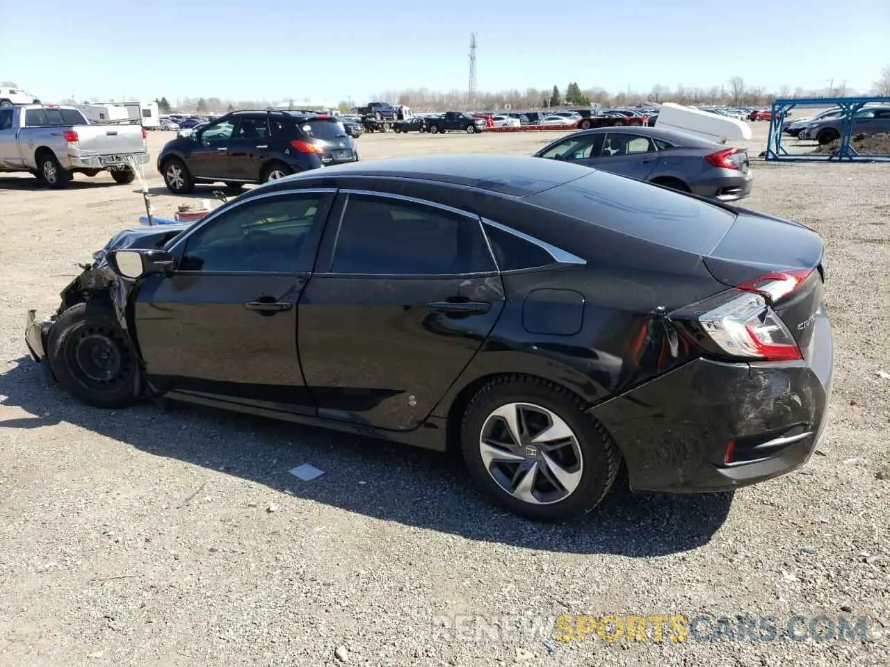 2 fotografías del automóvil dañado 2HGFC2F58LH024354 HONDA CIVIC 2020