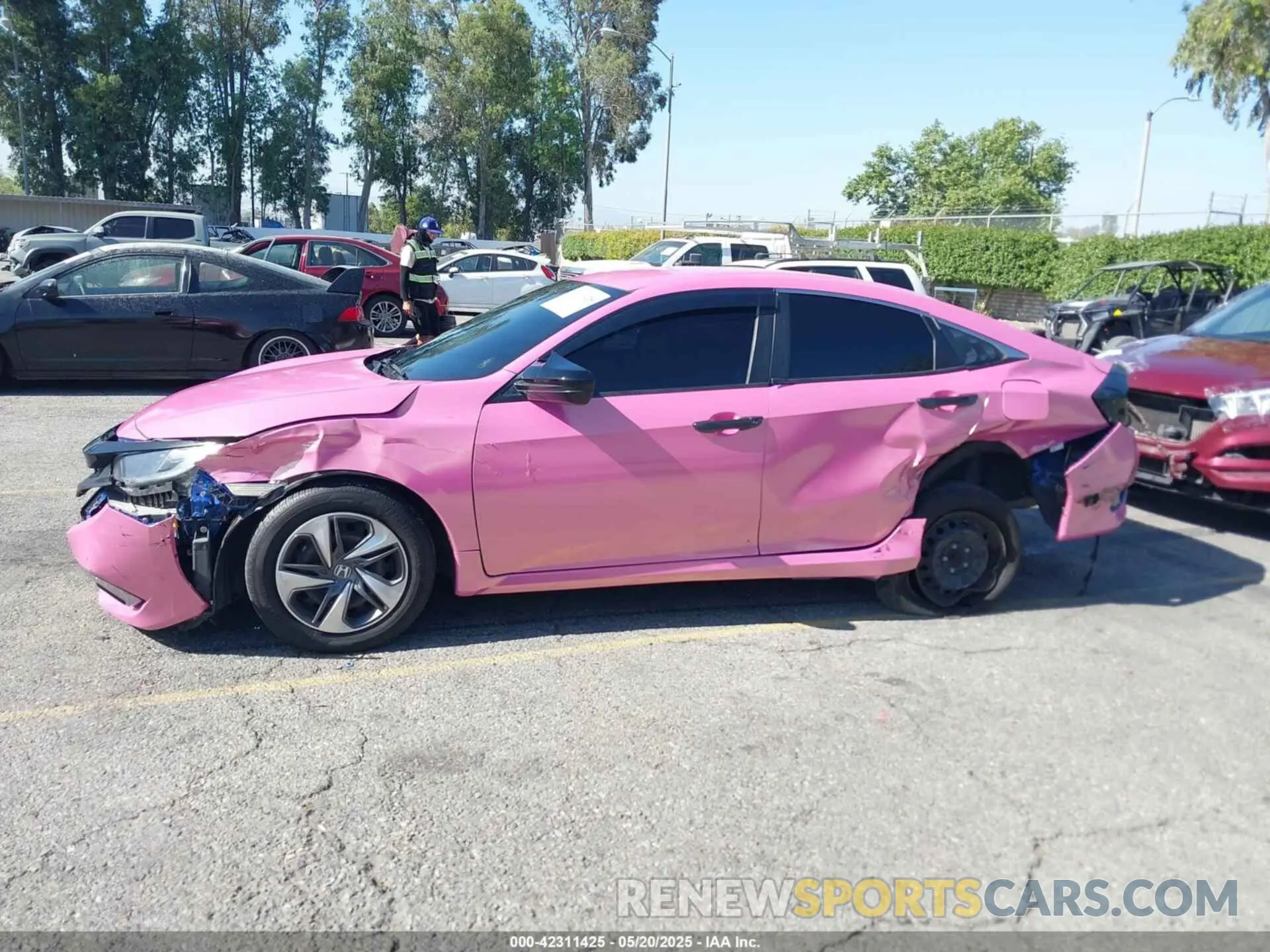 14 fotografías del automóvil dañado 2HGFC2F60LH512433 HONDA CIVIC 2020