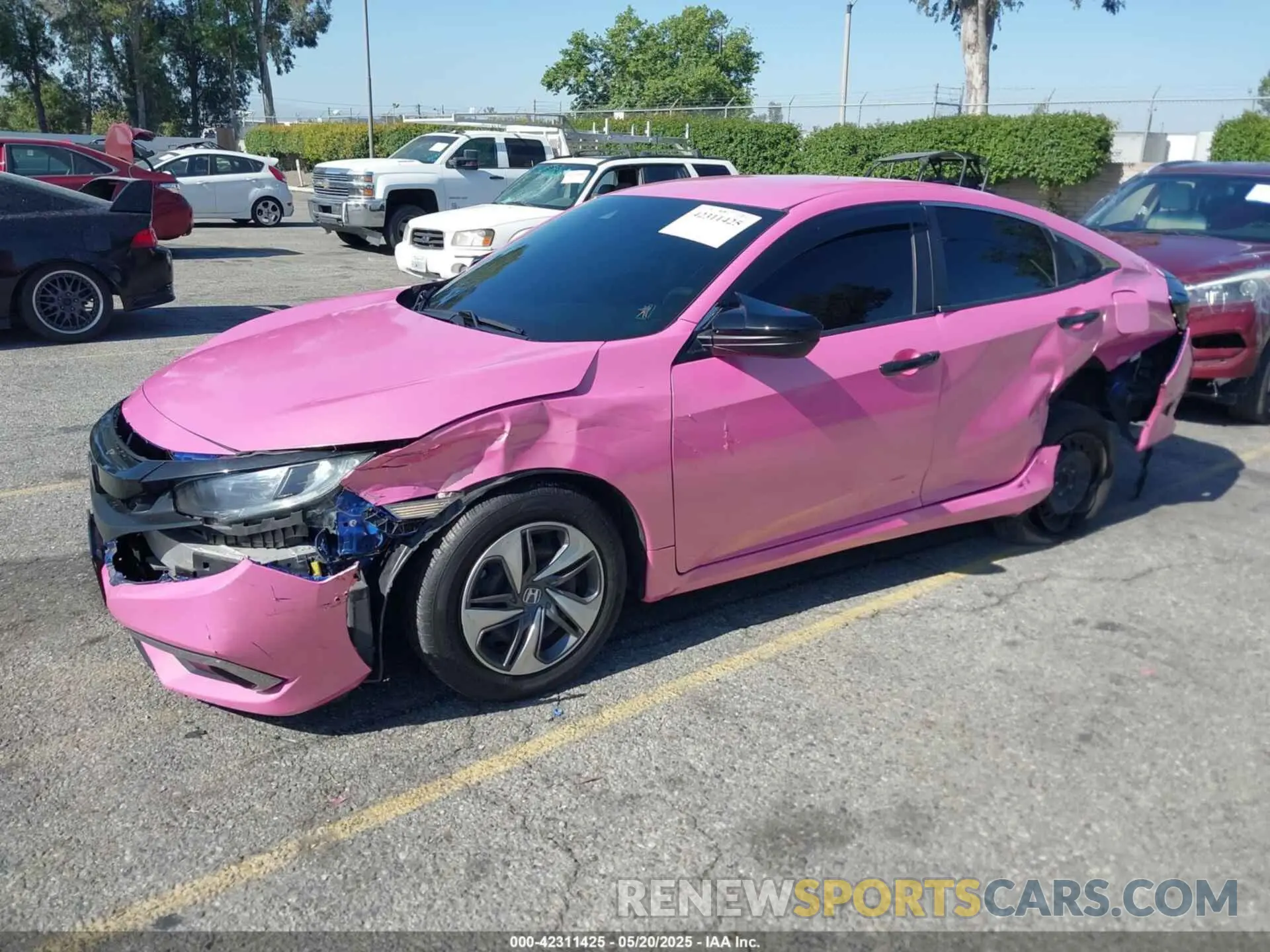 2 fotografías del automóvil dañado 2HGFC2F60LH512433 HONDA CIVIC 2020