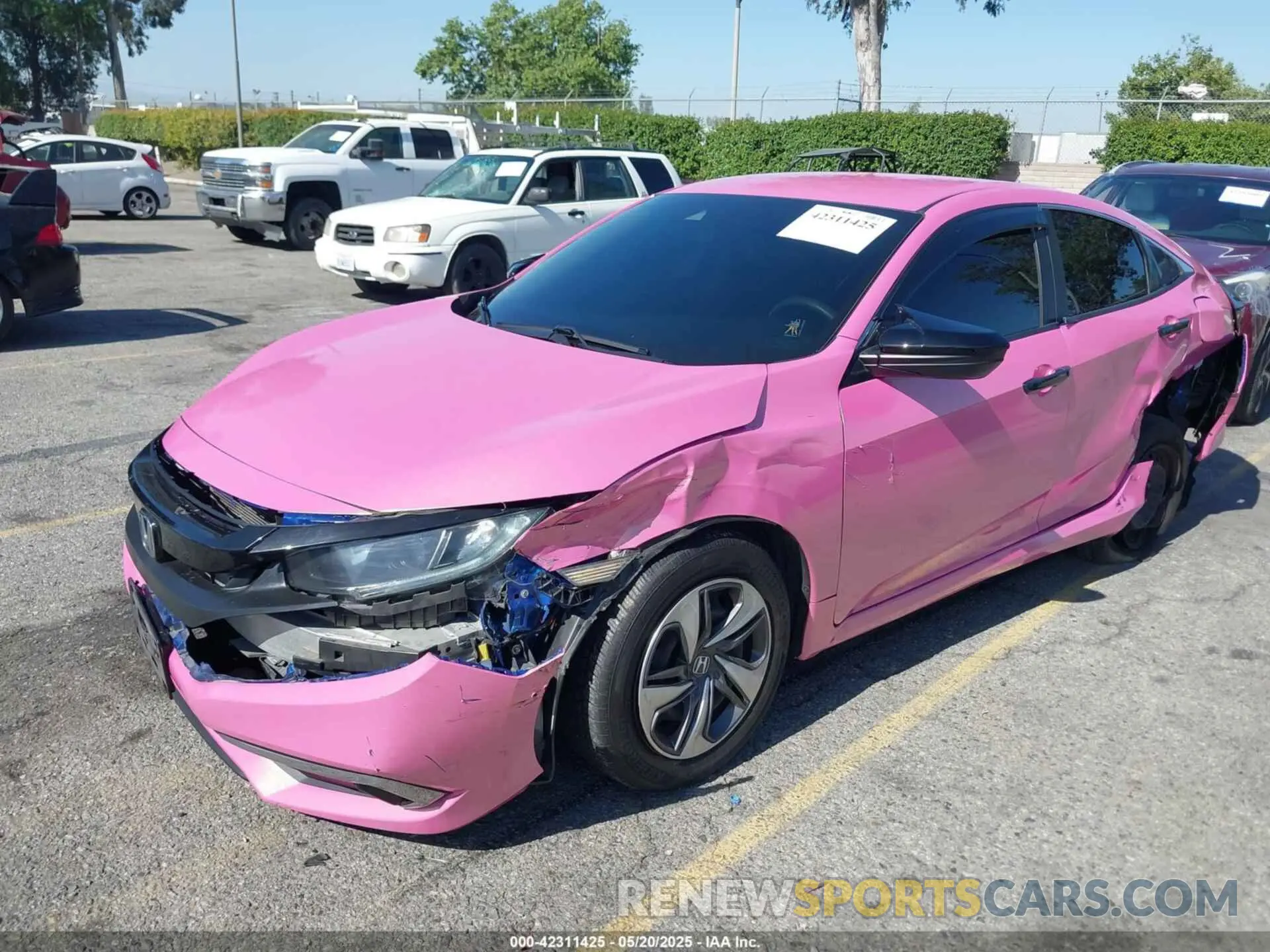 6 fotografías del automóvil dañado 2HGFC2F60LH512433 HONDA CIVIC 2020