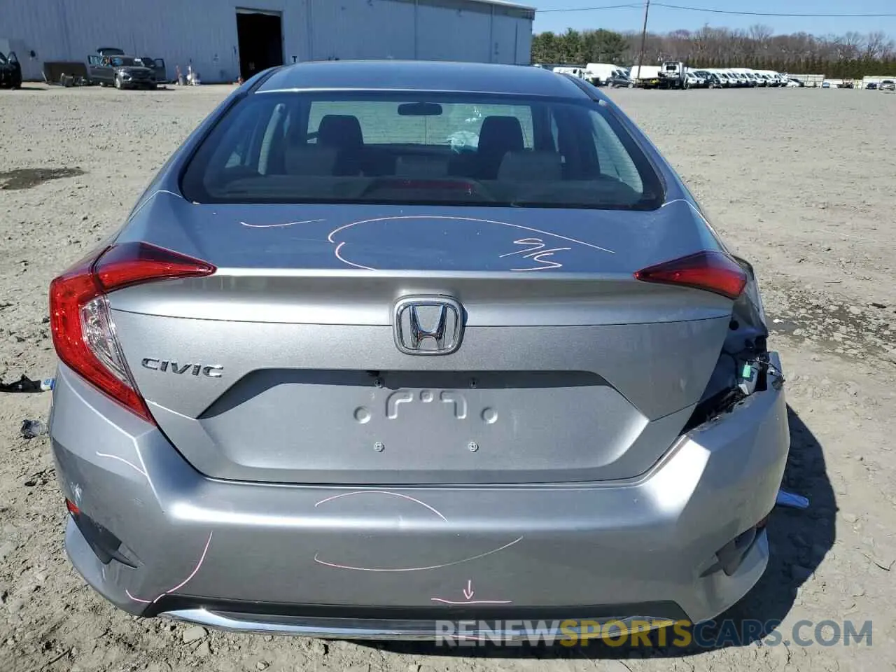 6 fotografías del automóvil dañado 2HGFC2F60LH533041 HONDA CIVIC 2020