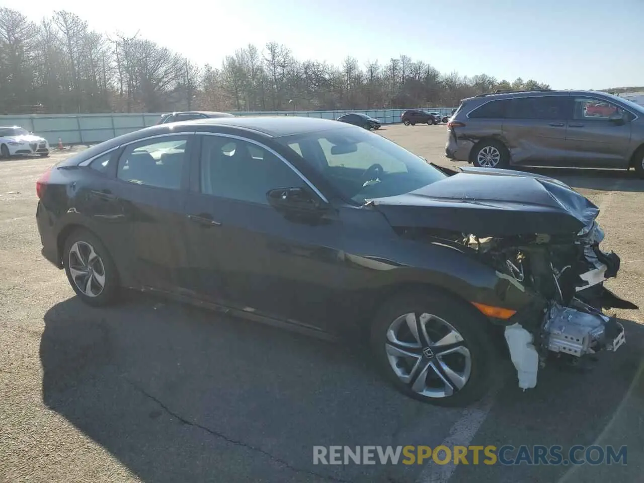 4 fotografías del automóvil dañado 2HGFC2F60LH563396 HONDA CIVIC 2020