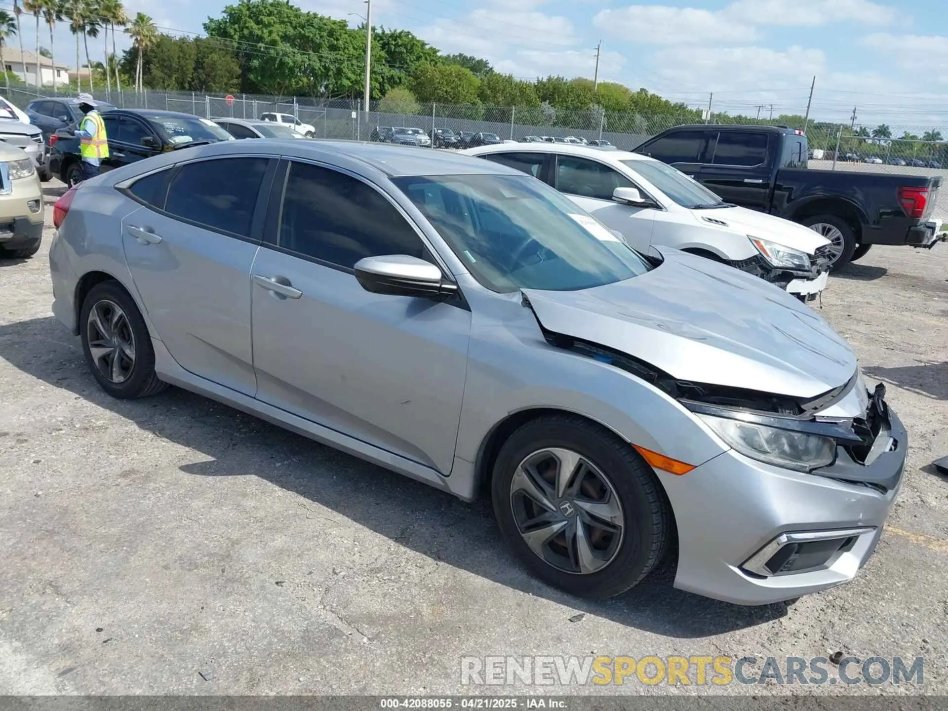 1 fotografías del automóvil dañado 2HGFC2F60LH565181 HONDA CIVIC 2020
