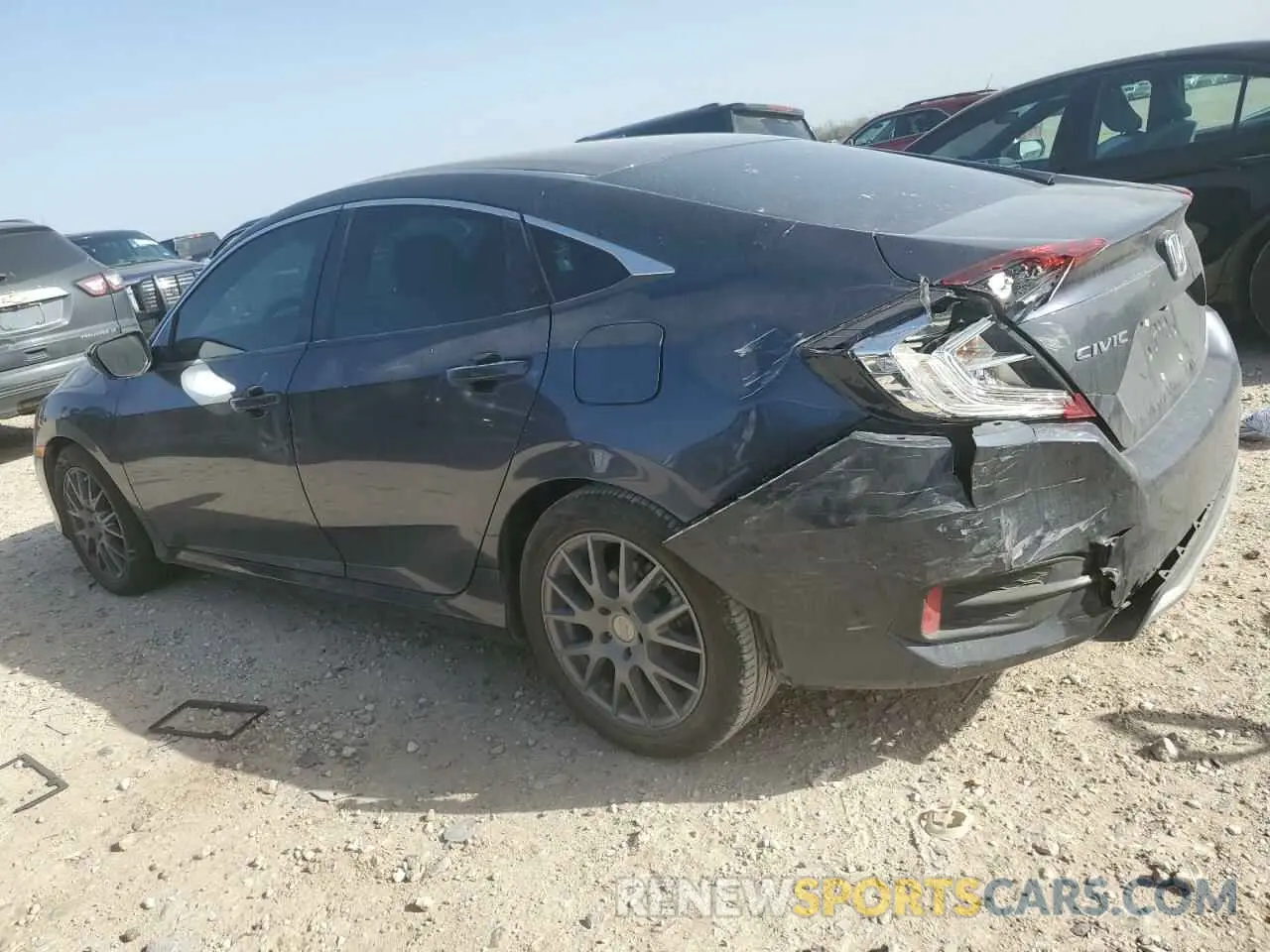 2 fotografías del automóvil dañado 2HGFC2F60LH573801 HONDA CIVIC 2020