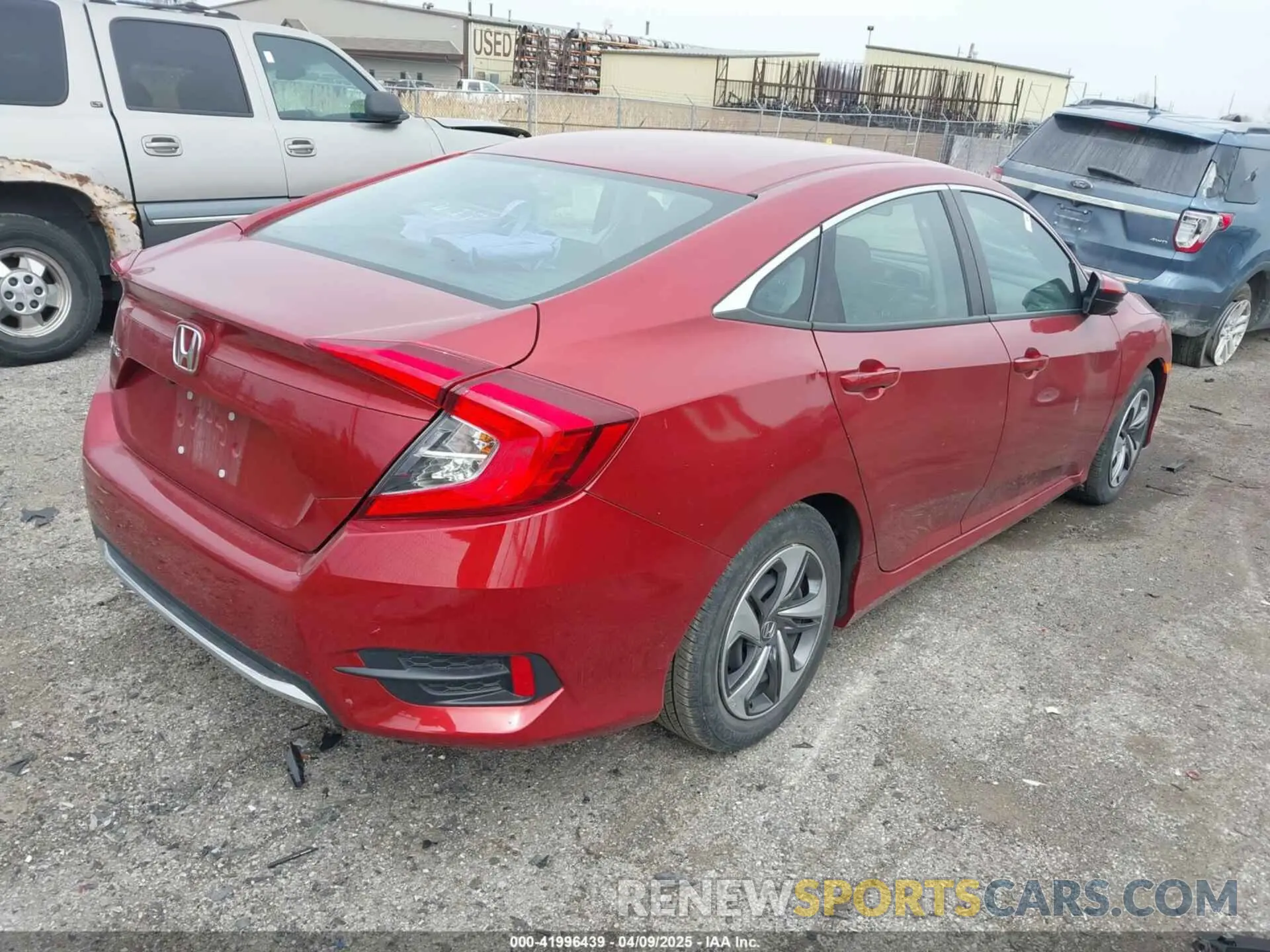 4 fotografías del automóvil dañado 2HGFC2F60LH577654 HONDA CIVIC 2020