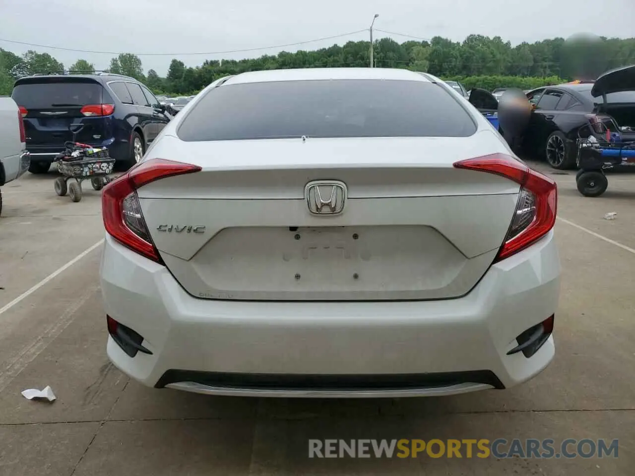 6 fotografías del automóvil dañado 2HGFC2F61LH507791 HONDA CIVIC 2020