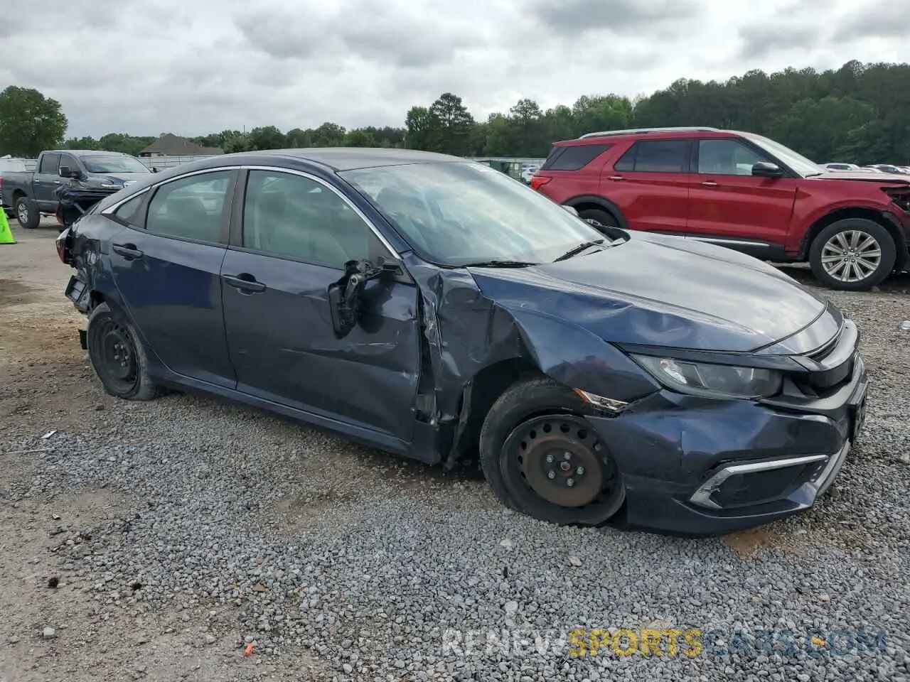 4 fotografías del automóvil dañado 2HGFC2F61LH538331 HONDA CIVIC 2020