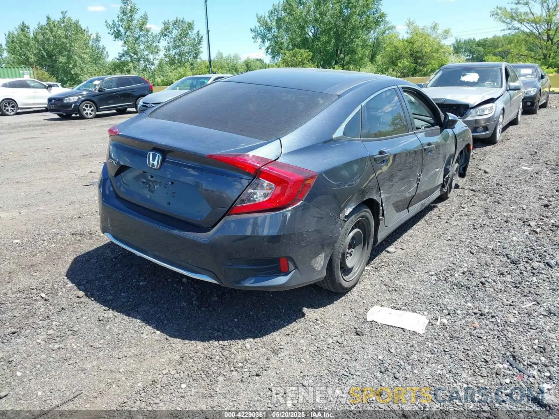 4 fotografías del automóvil dañado 2HGFC2F61LH567246 HONDA CIVIC 2020