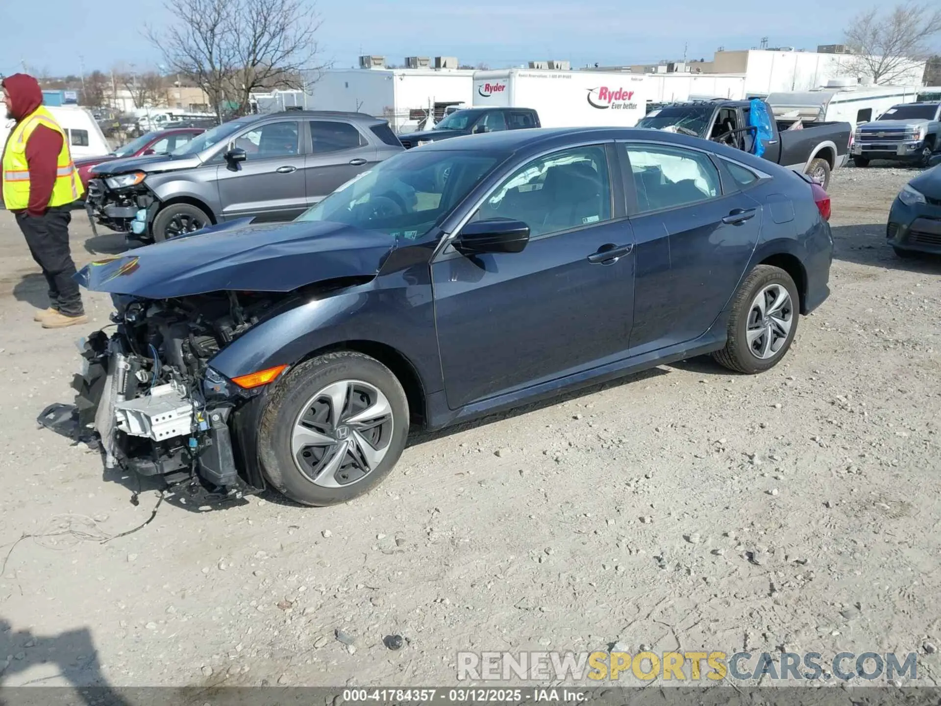 2 fotografías del automóvil dañado 2HGFC2F61LH570034 HONDA CIVIC 2020