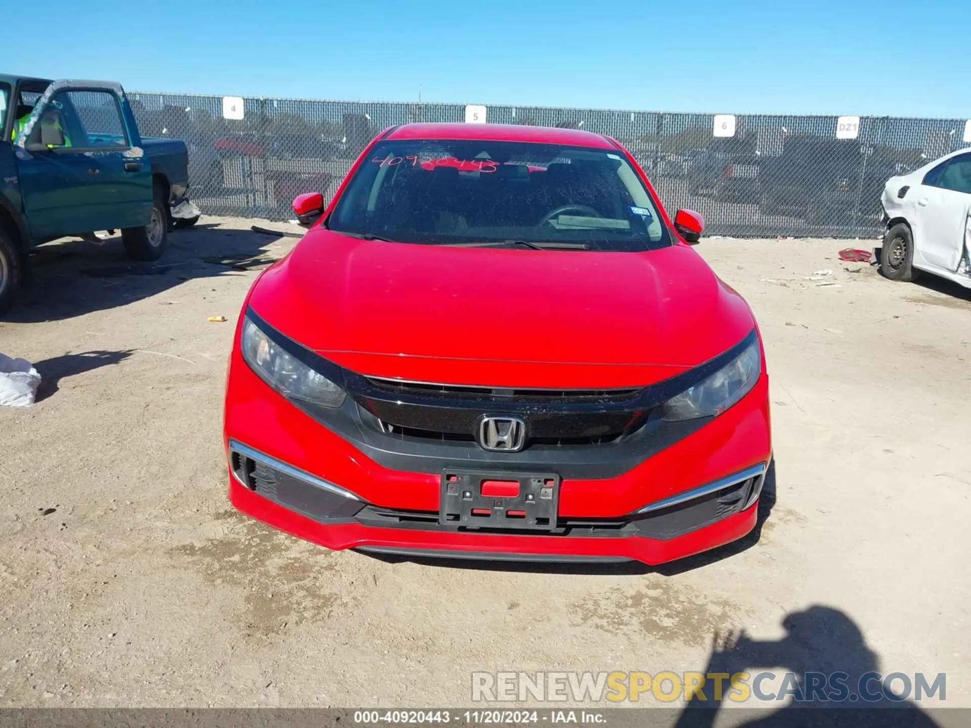 12 fotografías del automóvil dañado 2HGFC2F61LH580353 HONDA CIVIC 2020