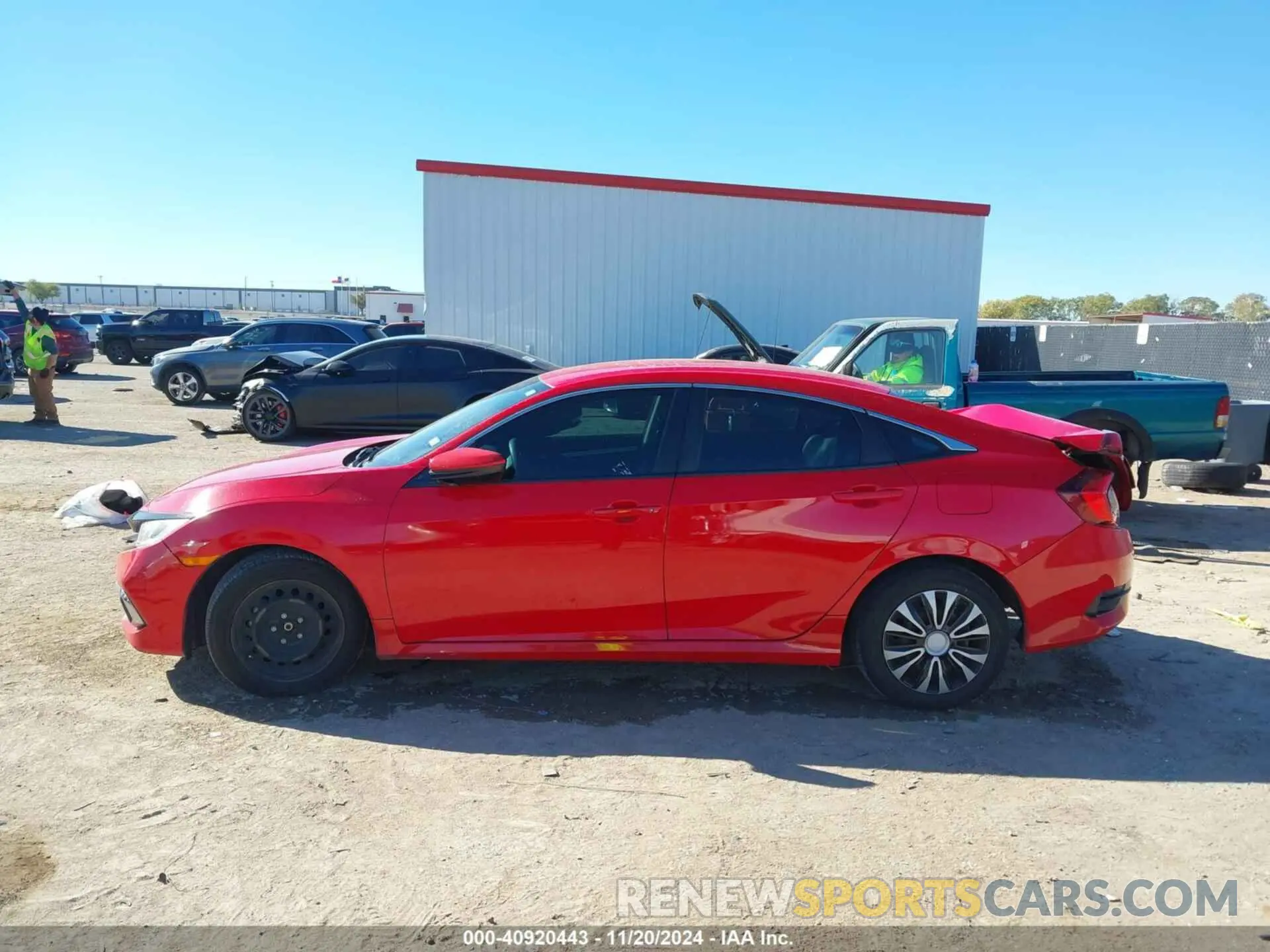 14 fotografías del automóvil dañado 2HGFC2F61LH580353 HONDA CIVIC 2020
