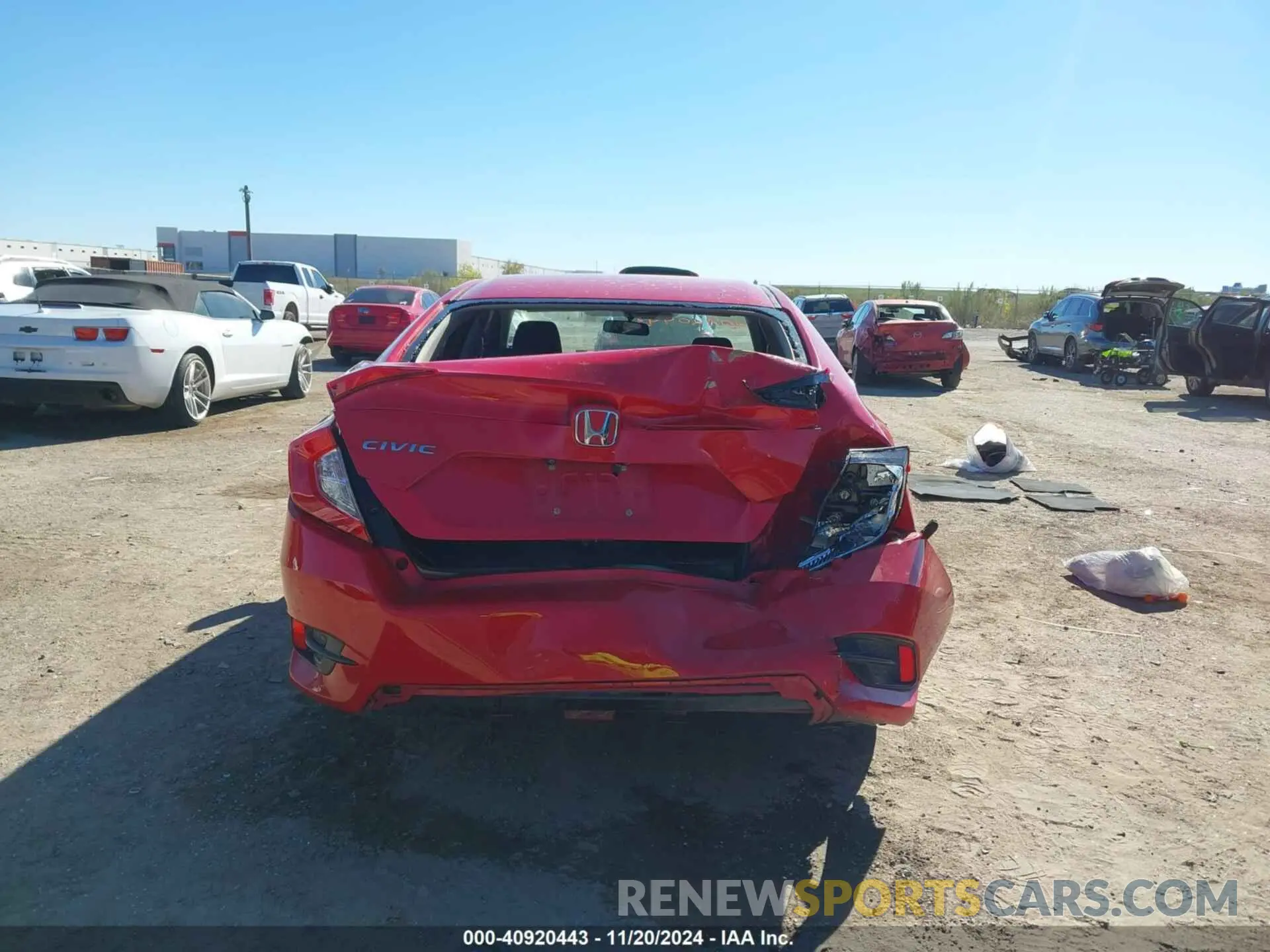 16 fotografías del automóvil dañado 2HGFC2F61LH580353 HONDA CIVIC 2020