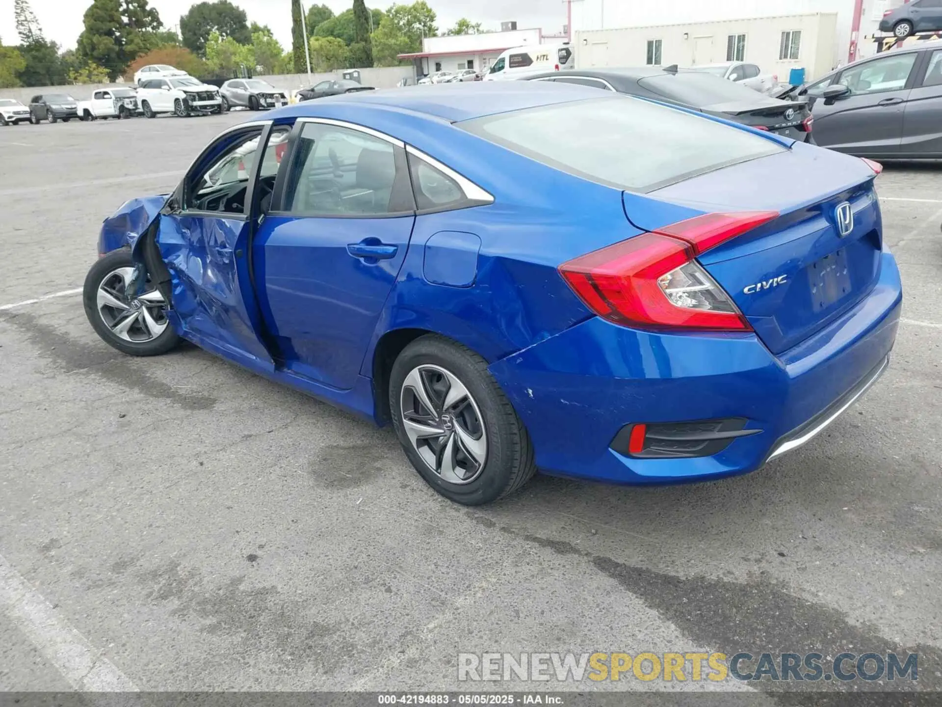 3 fotografías del automóvil dañado 2HGFC2F62LH547118 HONDA CIVIC 2020