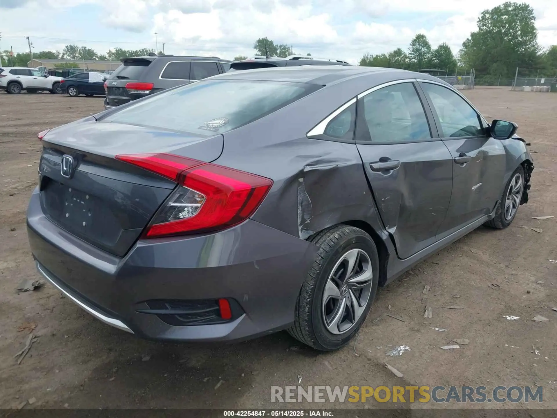 4 fotografías del automóvil dañado 2HGFC2F62LH547412 HONDA CIVIC 2020
