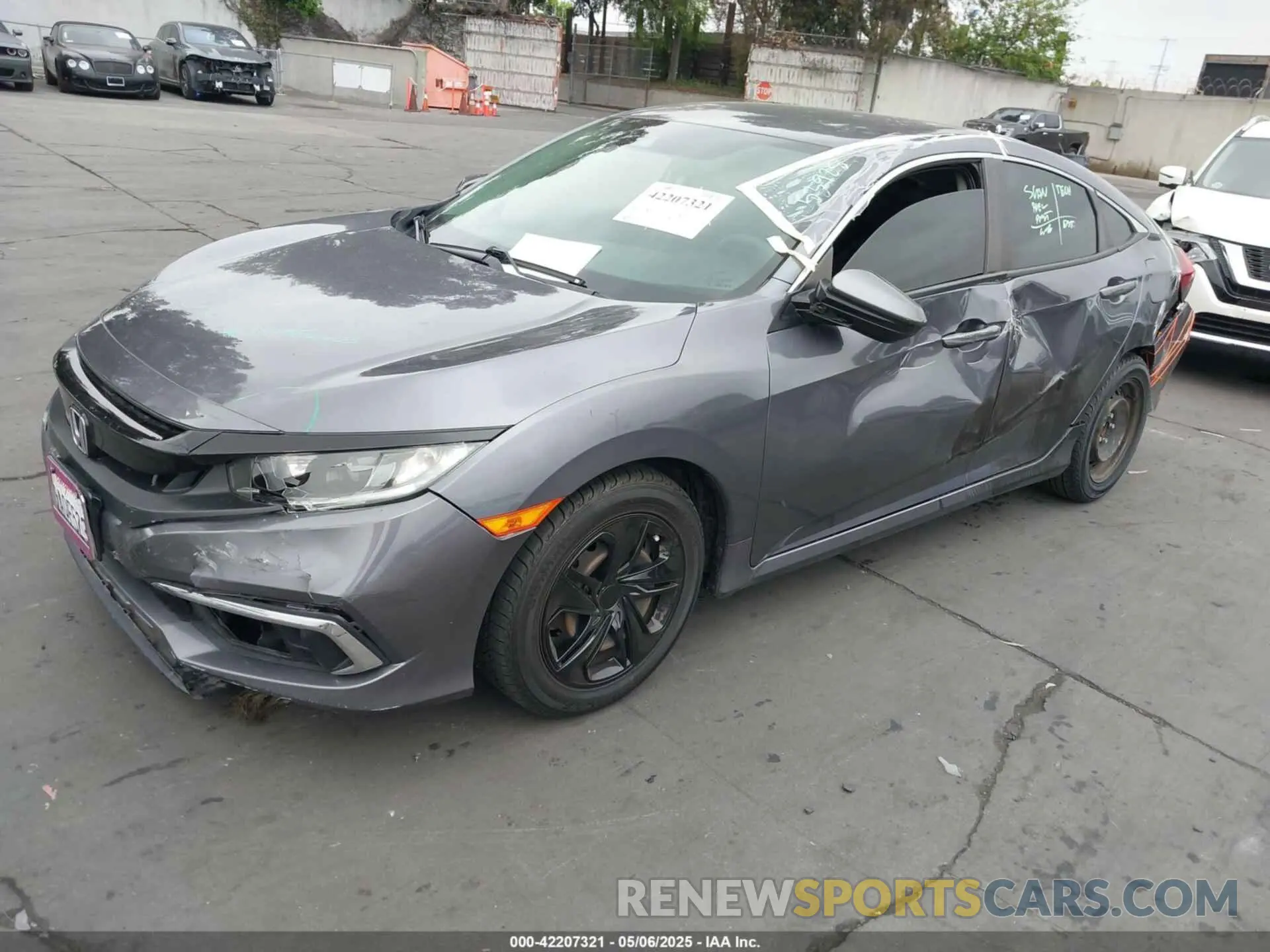 2 fotografías del automóvil dañado 2HGFC2F62LH547572 HONDA CIVIC 2020