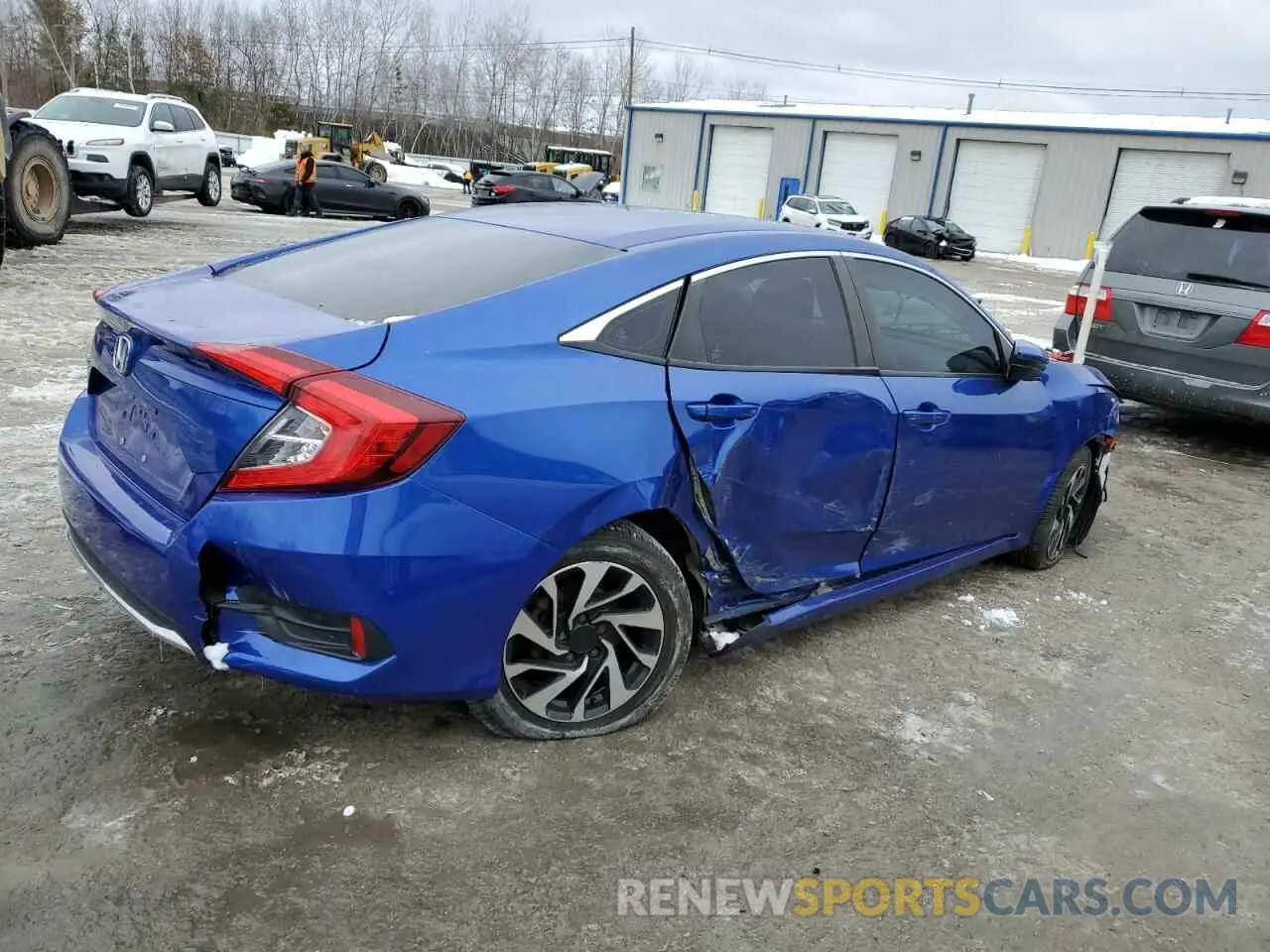 3 fotografías del automóvil dañado 2HGFC2F62LH578627 HONDA CIVIC 2020