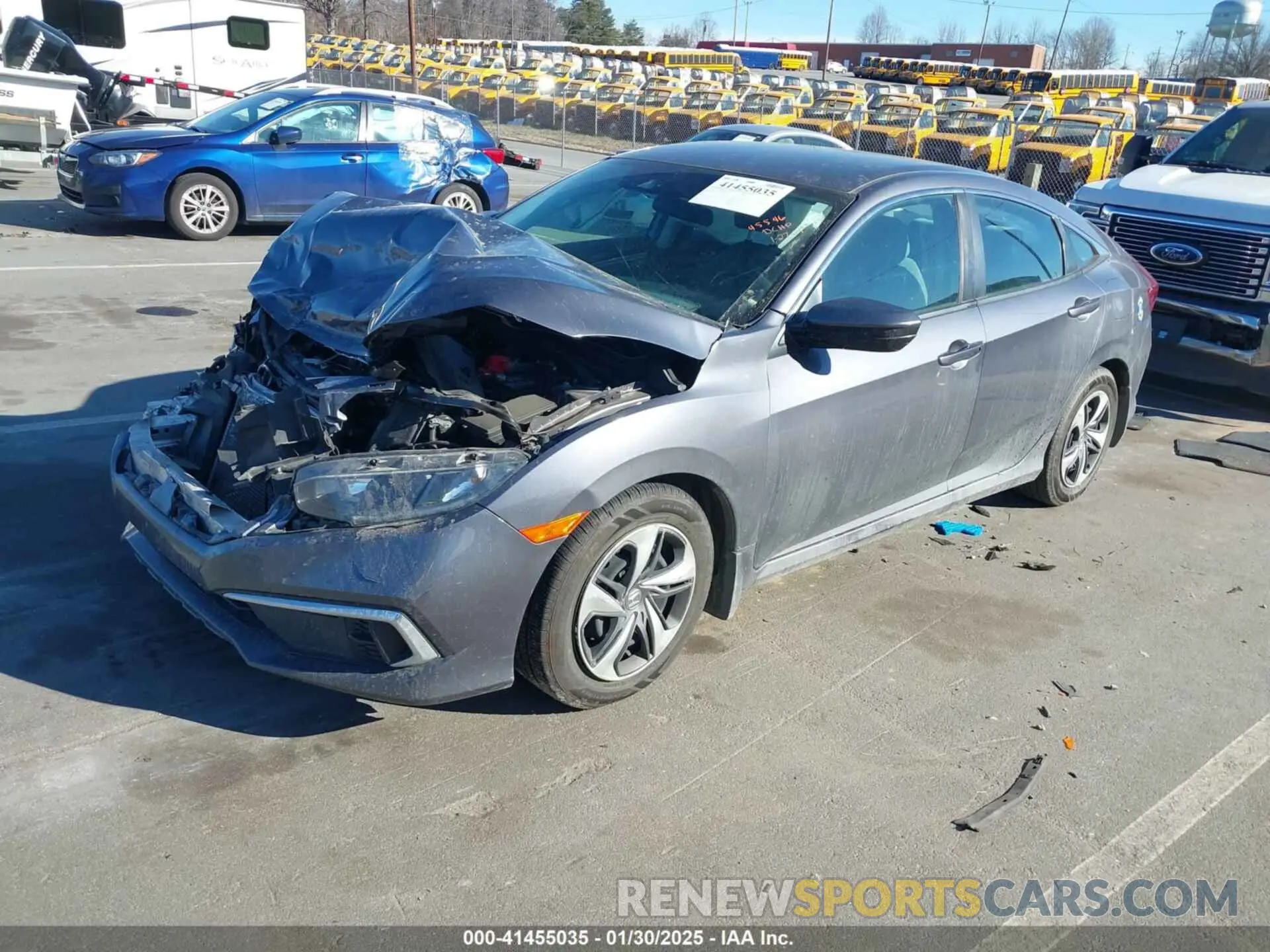 2 fotografías del automóvil dañado 2HGFC2F62LH581785 HONDA CIVIC 2020