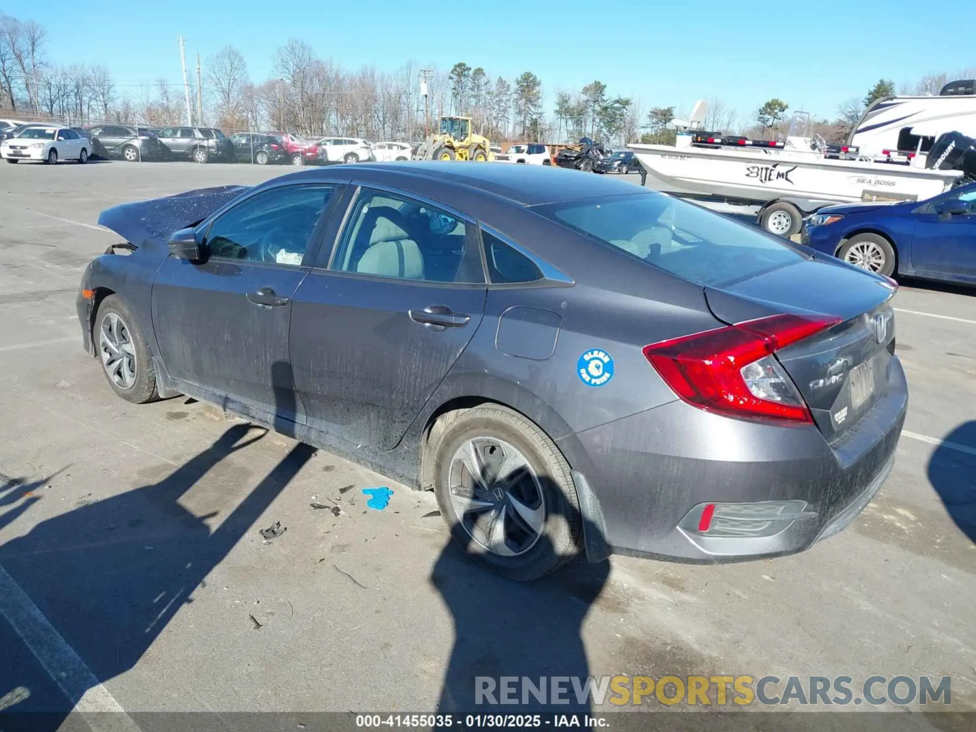 3 fotografías del automóvil dañado 2HGFC2F62LH581785 HONDA CIVIC 2020