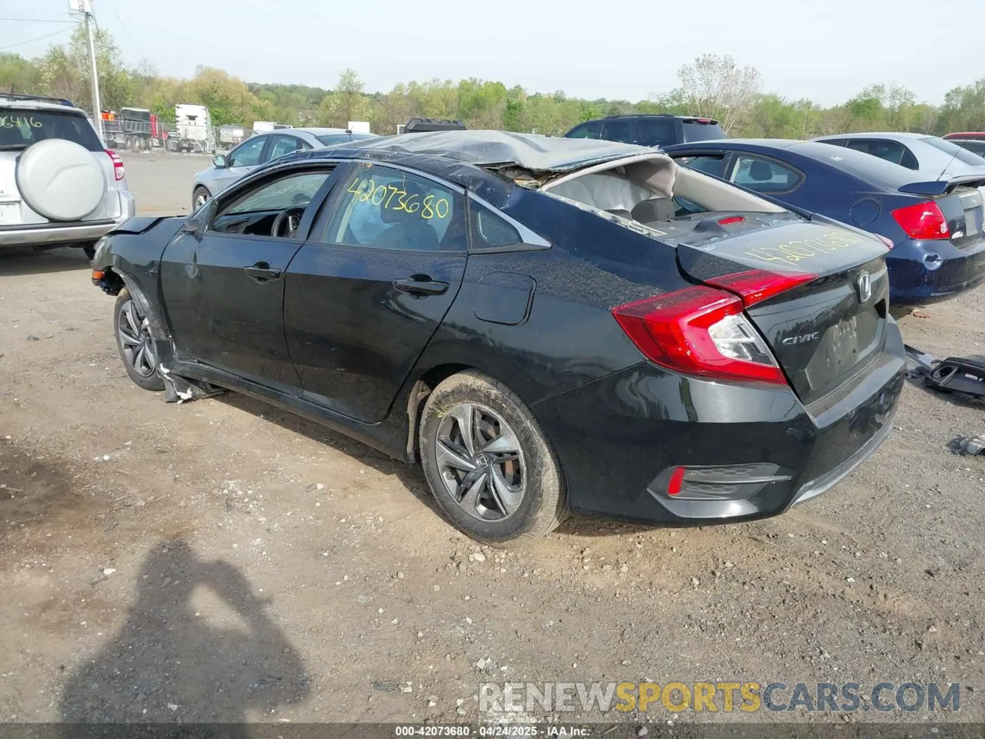3 fotografías del automóvil dañado 2HGFC2F62LH589014 HONDA CIVIC 2020