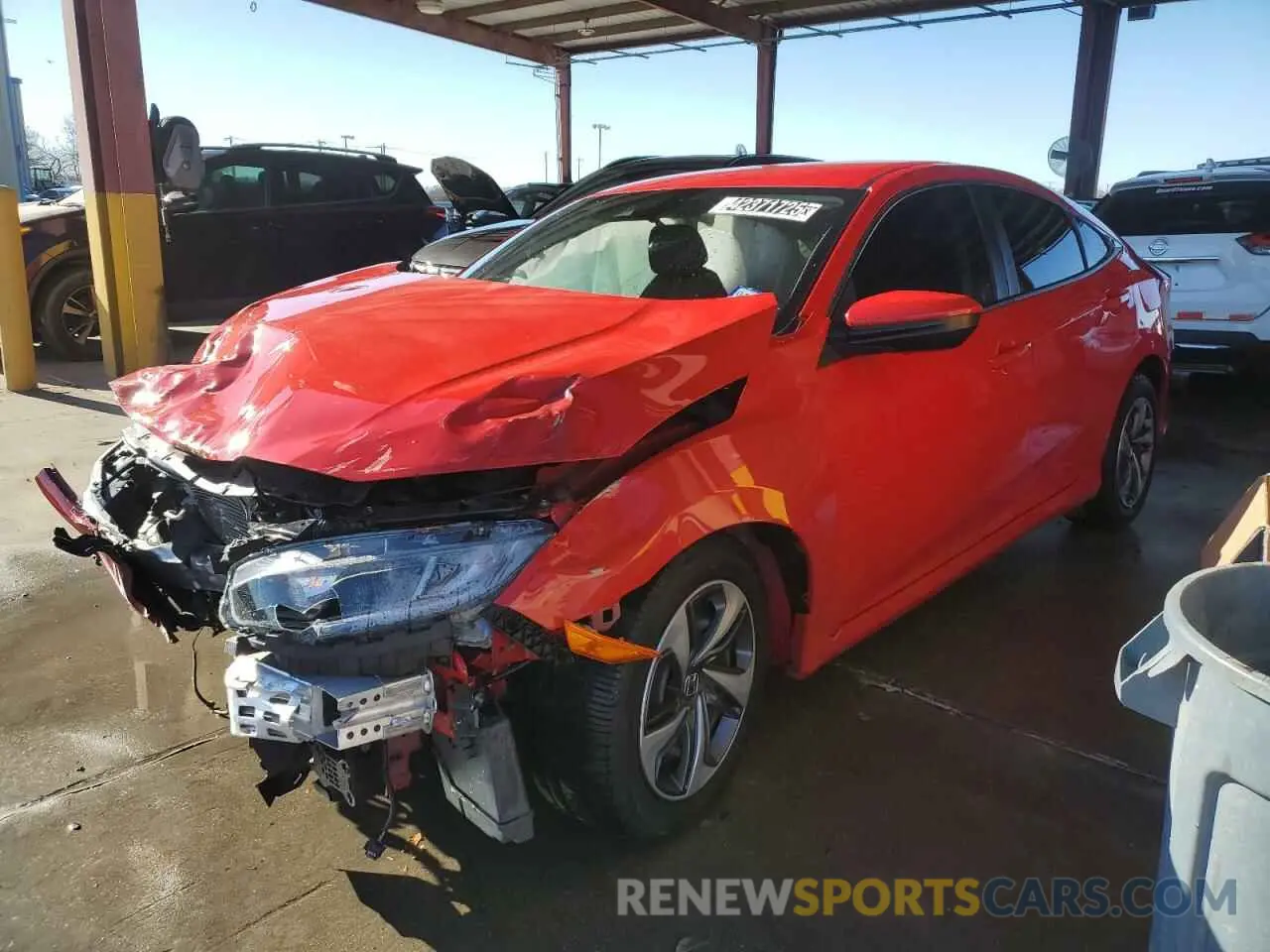 1 fotografías del automóvil dañado 2HGFC2F63LH527346 HONDA CIVIC 2020