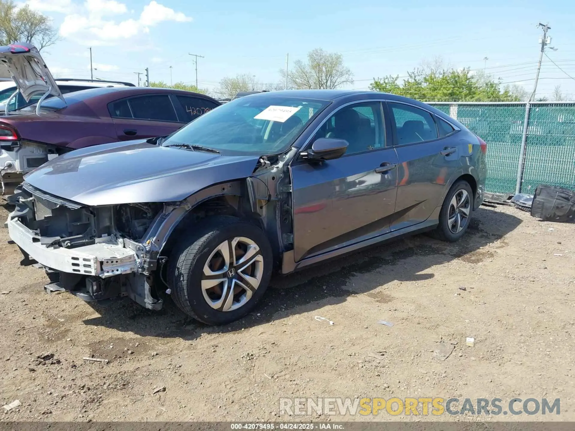 2 fotografías del automóvil dañado 2HGFC2F63LH538959 HONDA CIVIC 2020