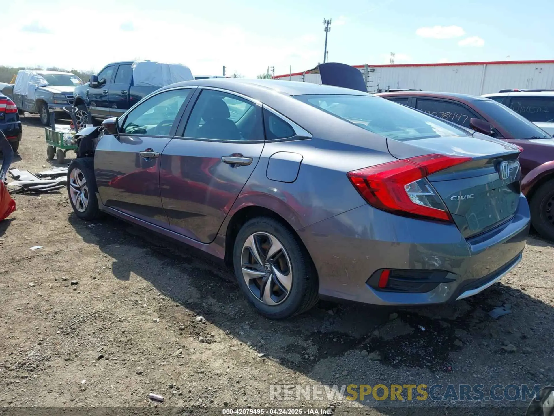3 fotografías del automóvil dañado 2HGFC2F63LH538959 HONDA CIVIC 2020
