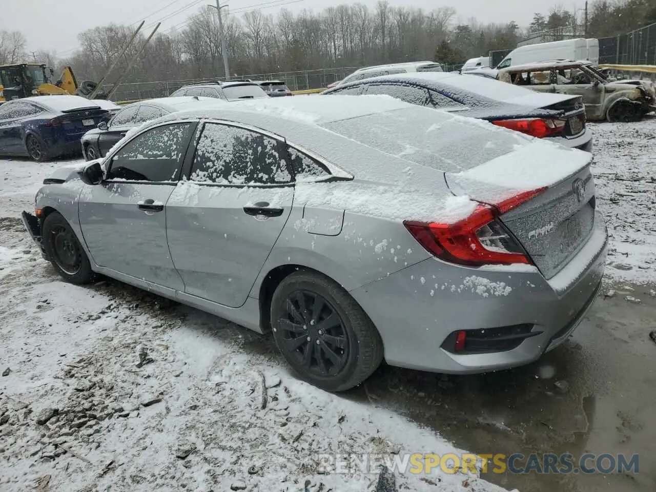 2 fotografías del automóvil dañado 2HGFC2F63LH557530 HONDA CIVIC 2020