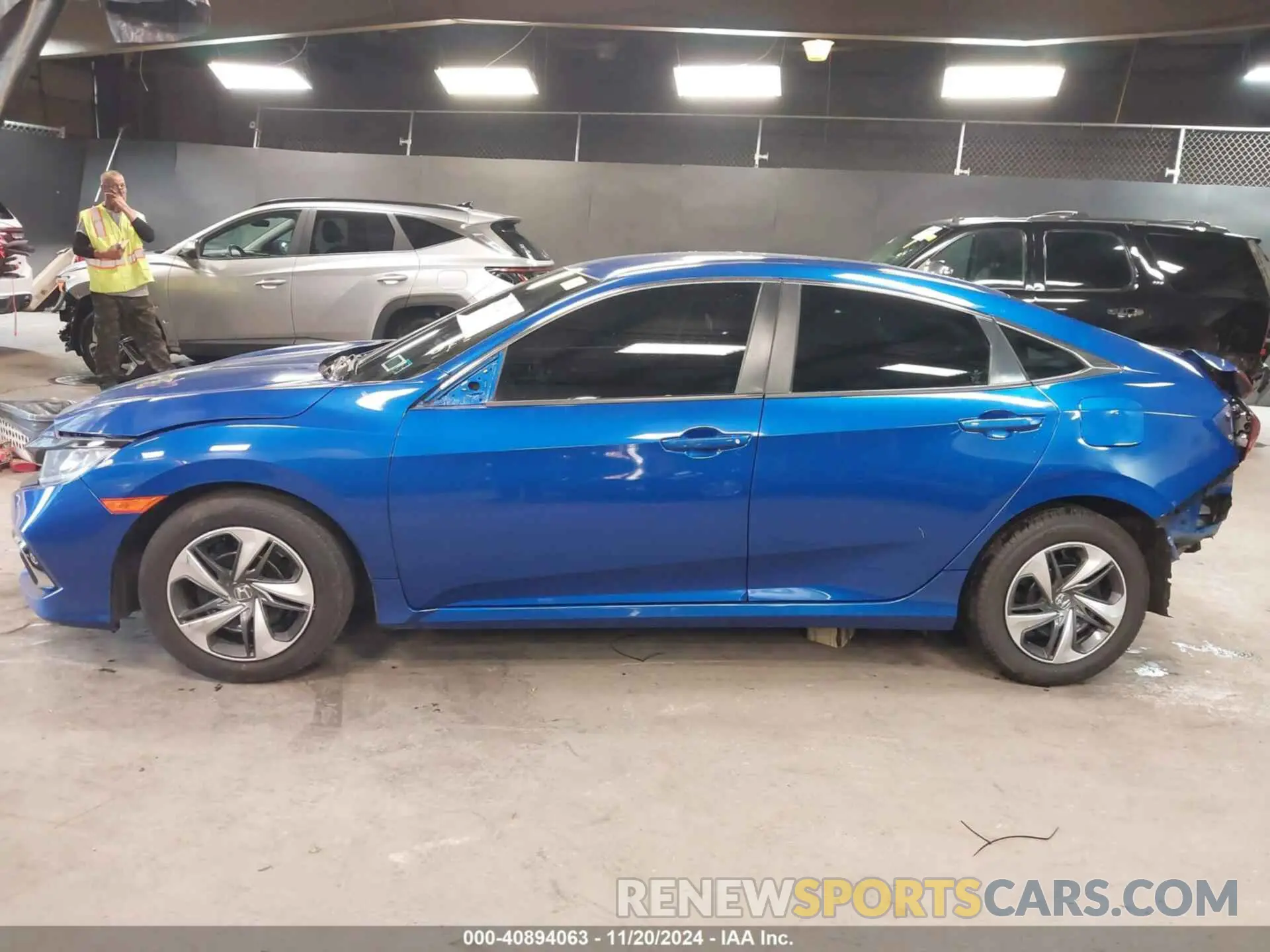 14 fotografías del automóvil dañado 2HGFC2F63LH560802 HONDA CIVIC 2020
