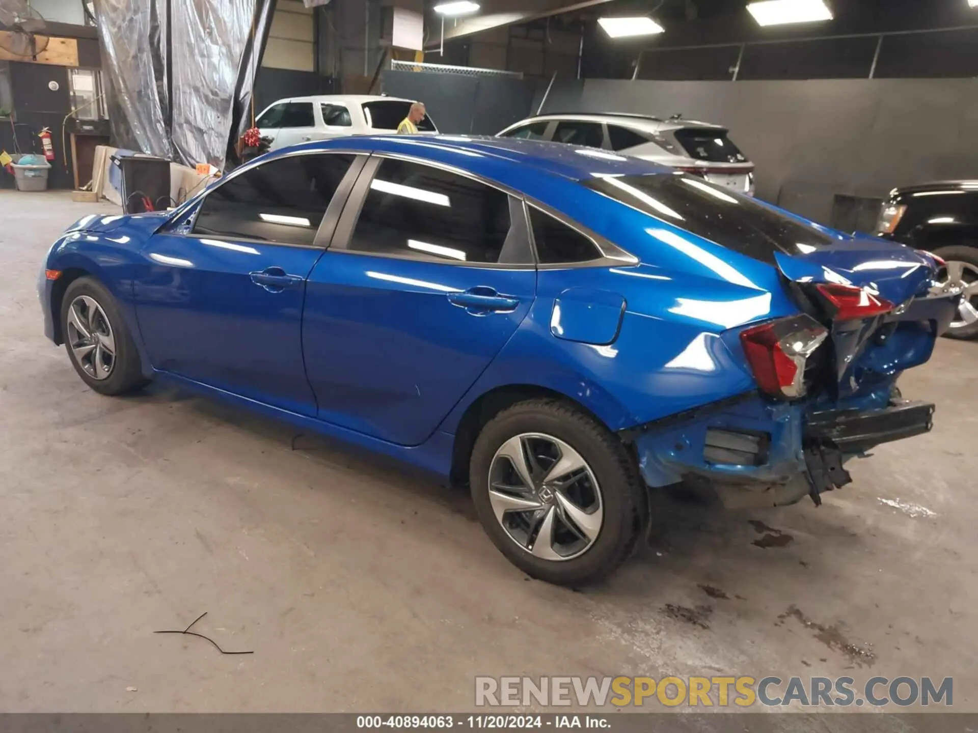 3 fotografías del automóvil dañado 2HGFC2F63LH560802 HONDA CIVIC 2020
