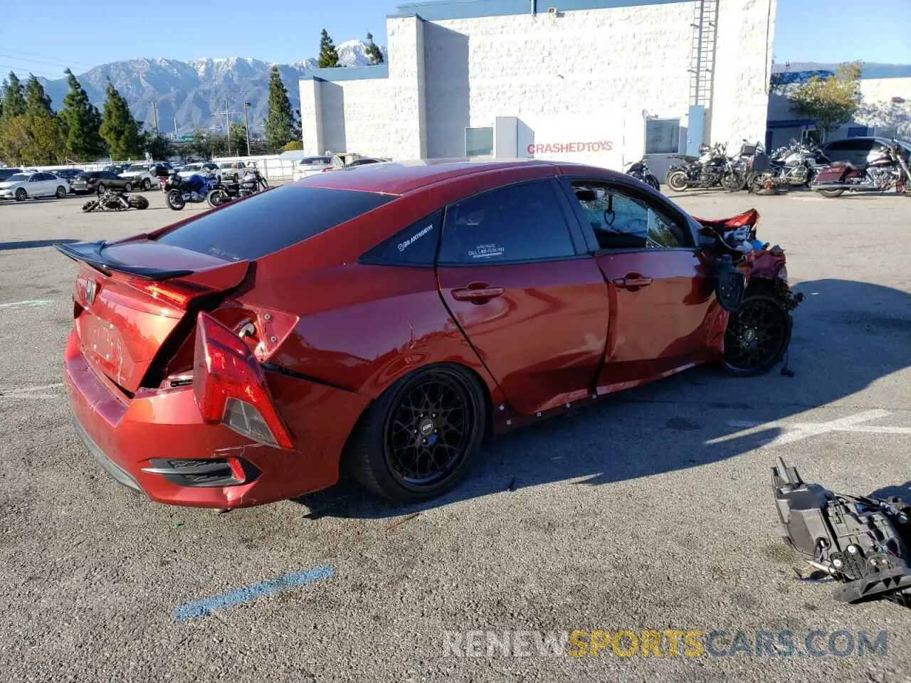 3 fotografías del automóvil dañado 2HGFC2F63LH588132 HONDA CIVIC 2020