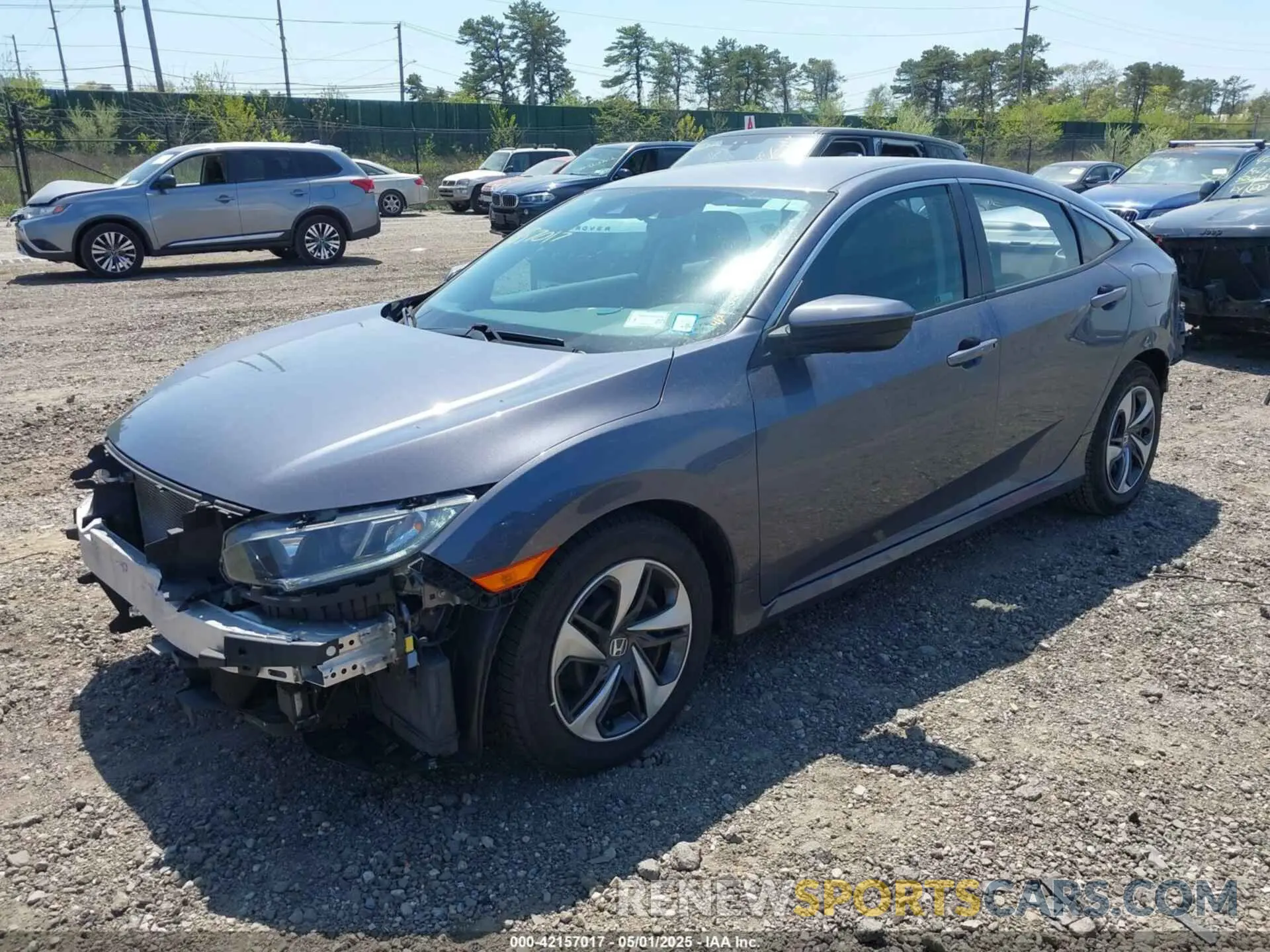 2 fotografías del automóvil dañado 2HGFC2F63LH597414 HONDA CIVIC 2020