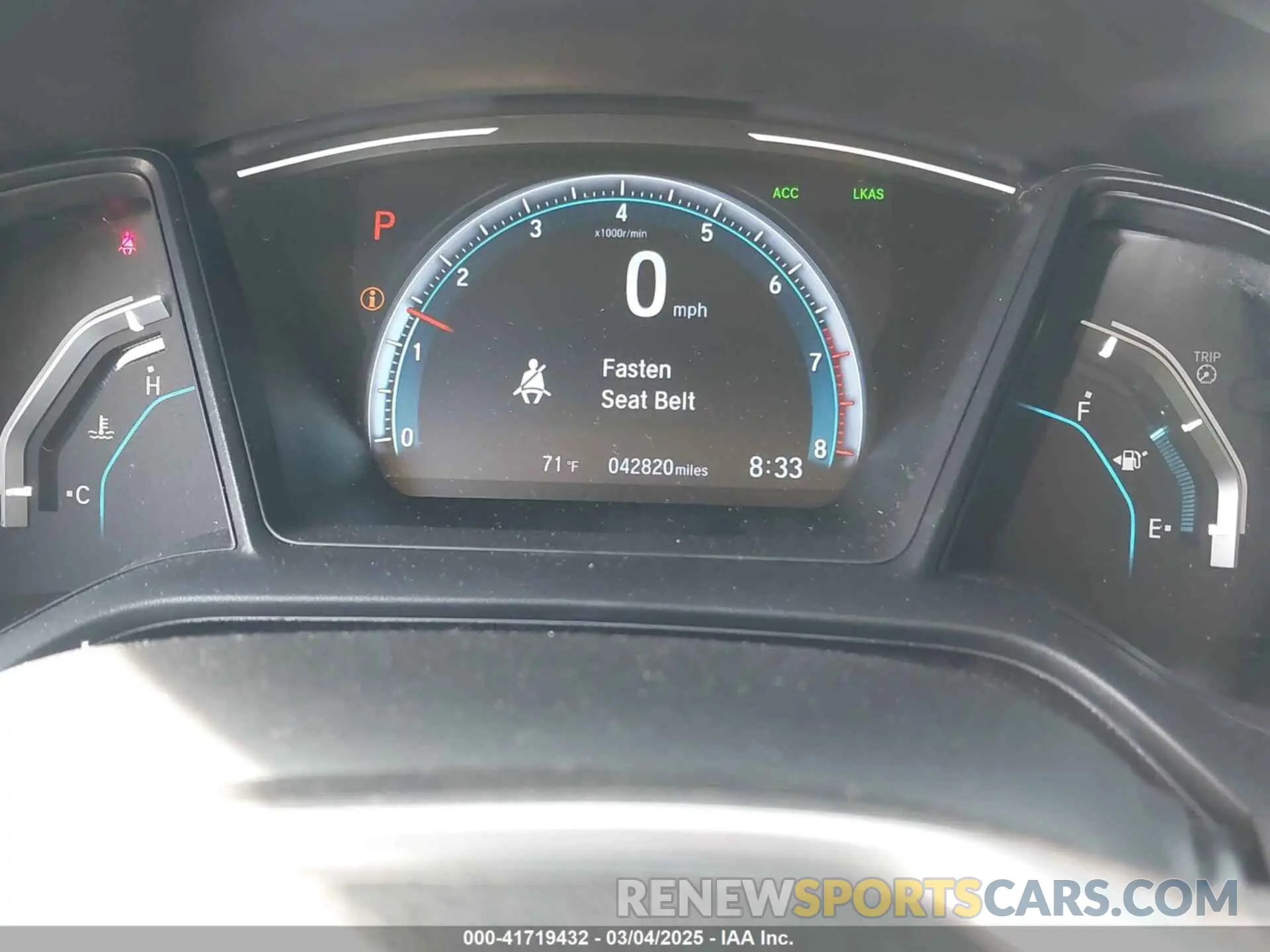 7 fotografías del automóvil dañado 2HGFC2F64LH548125 HONDA CIVIC 2020