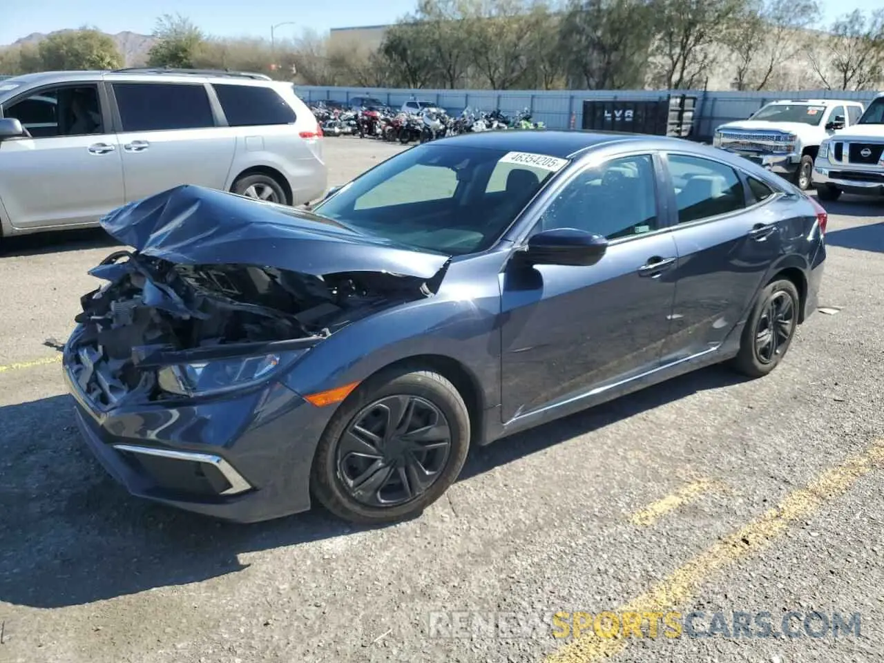 1 fotografías del automóvil dañado 2HGFC2F64LH593761 HONDA CIVIC 2020