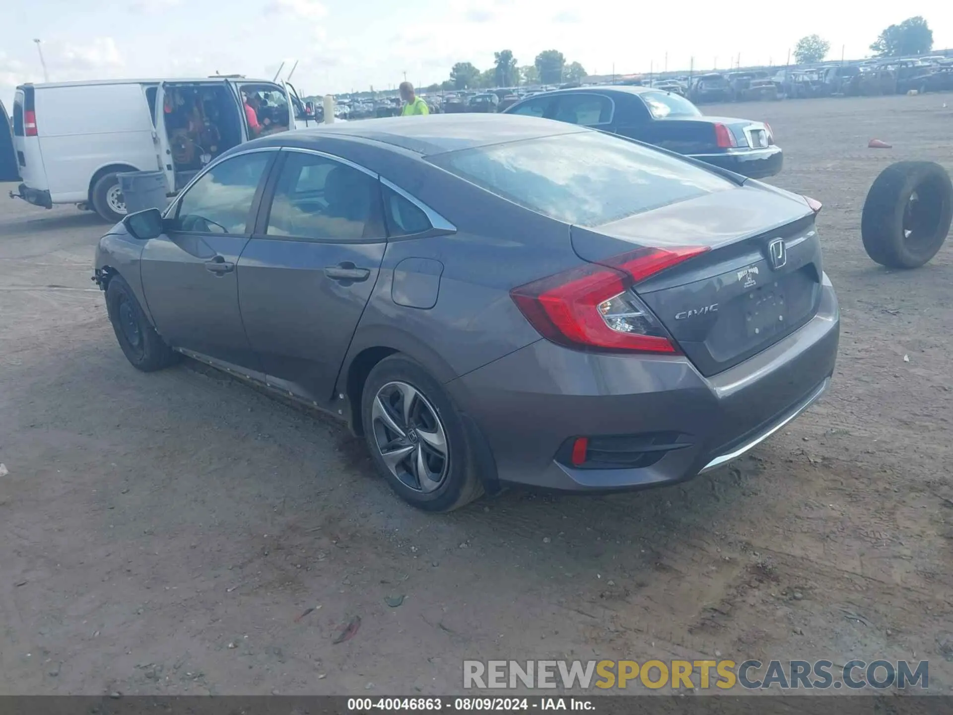 3 fotografías del automóvil dañado 2HGFC2F65LH505932 HONDA CIVIC 2020