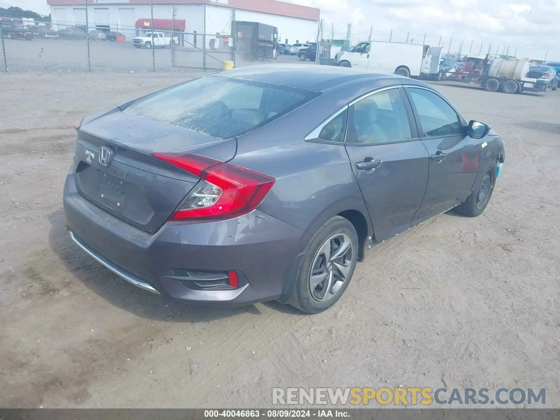 4 fotografías del automóvil dañado 2HGFC2F65LH505932 HONDA CIVIC 2020